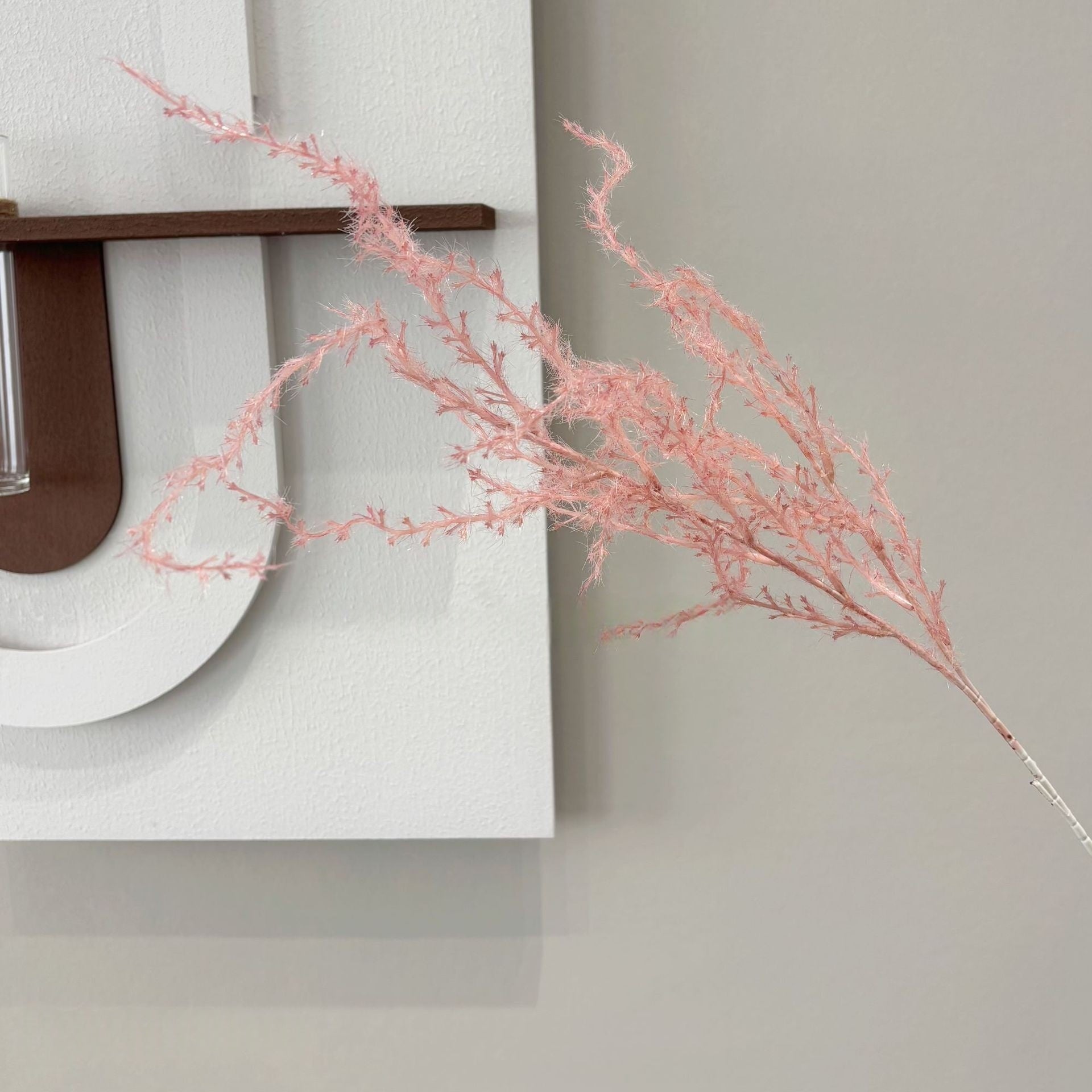 Minimalist Pink Faux Flower Stems | Perfect for Home Styling & Wedding Decor FS-1002G