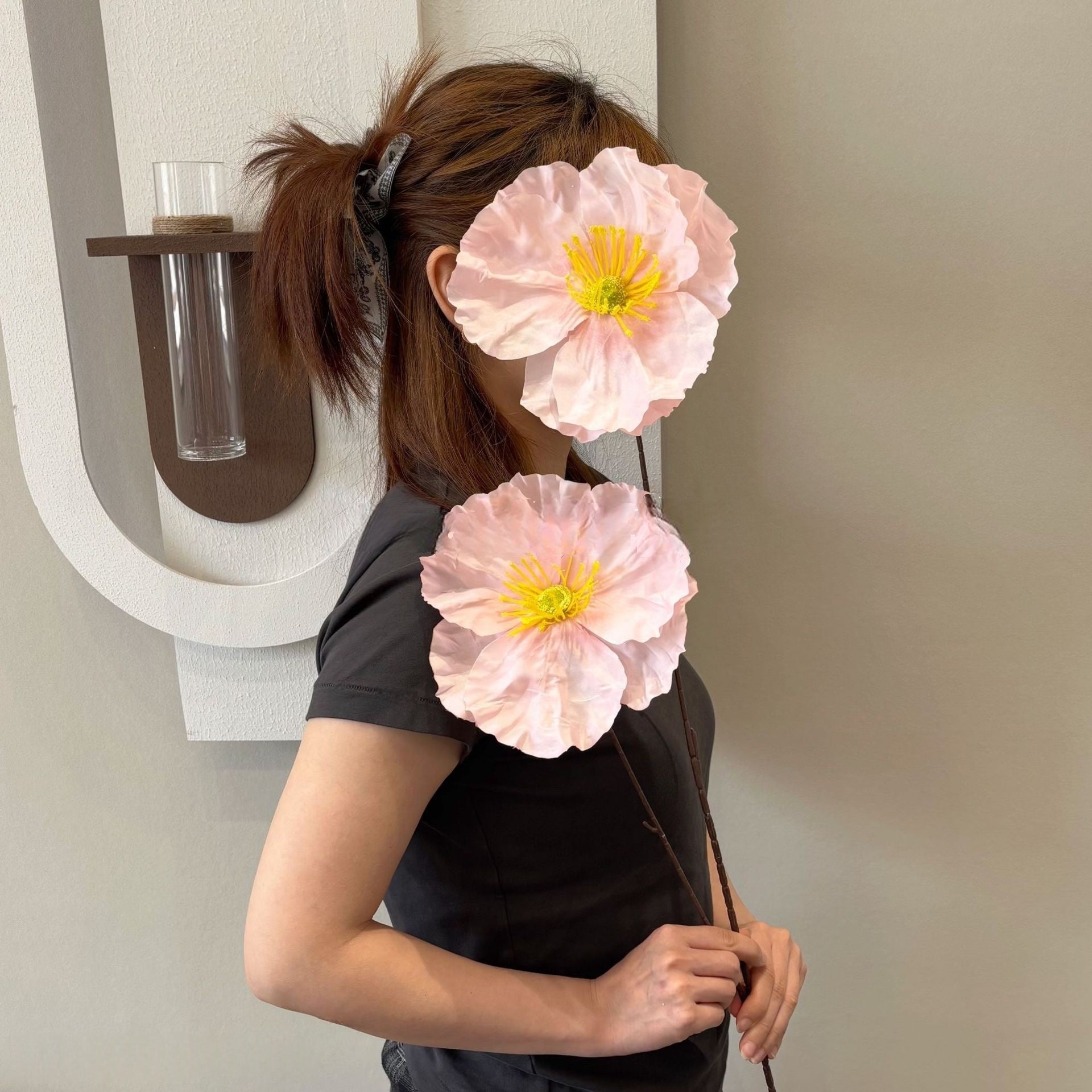 Minimalist Pink Faux Flower Stems | Perfect for Home Styling & Wedding Decor FS-1002G