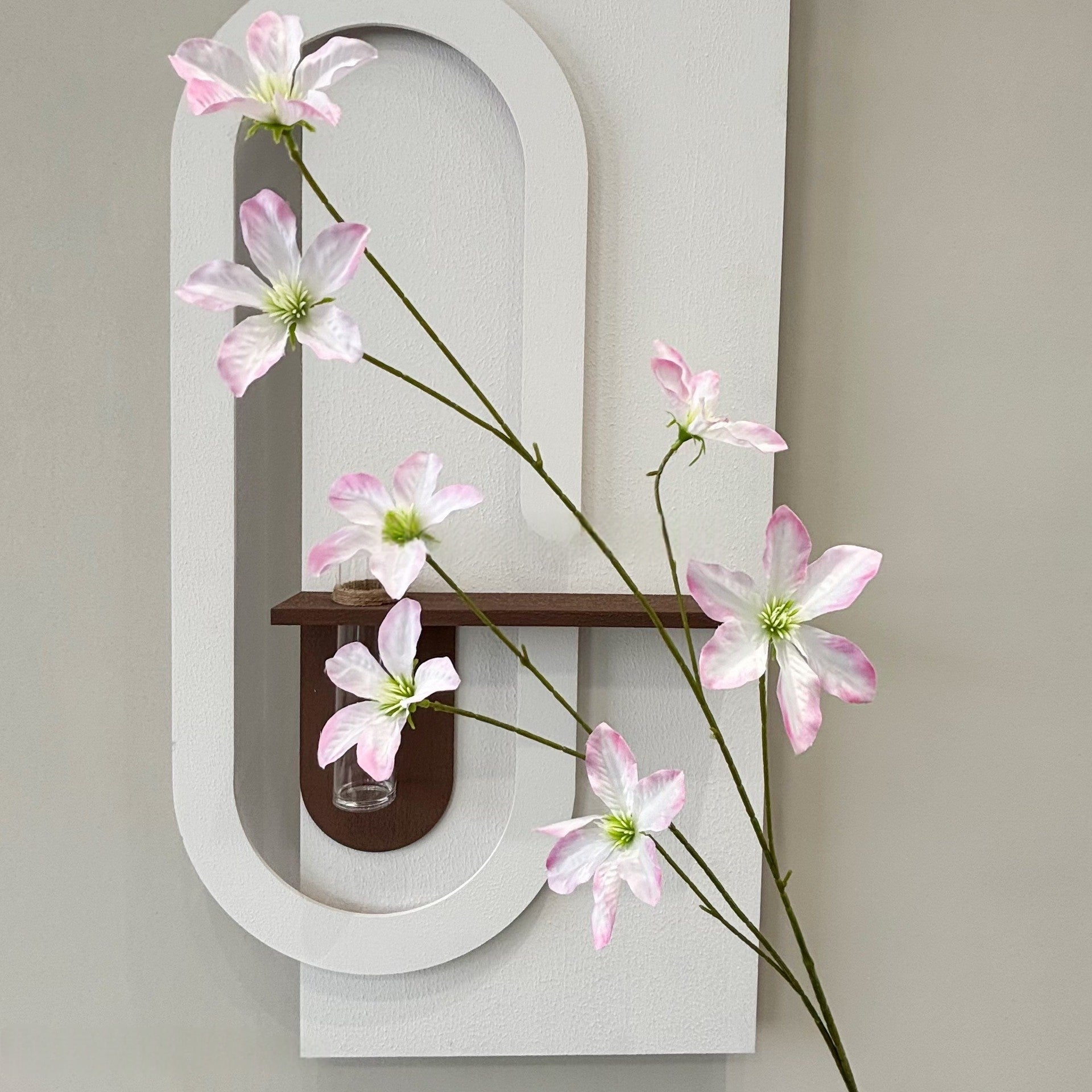 Minimalist Pink Faux Flower Stems | Perfect for Home Styling & Wedding Decor FS-1002G