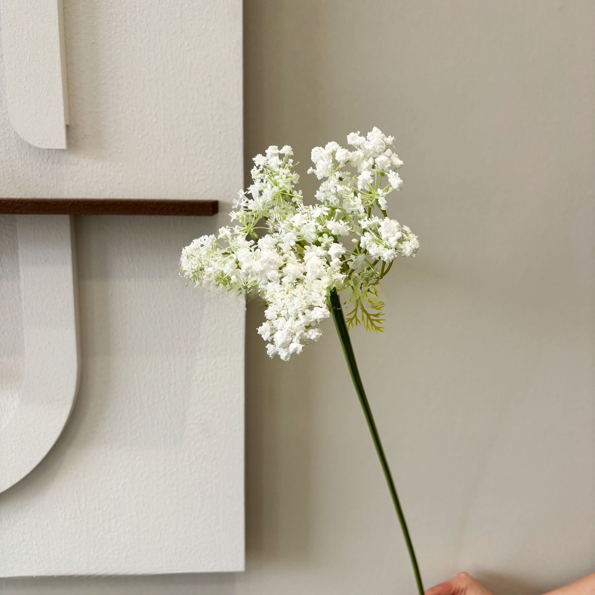 Soft White Single Stem Flowers | Faux Botanical Decor for Everyday Styling FS-1003G