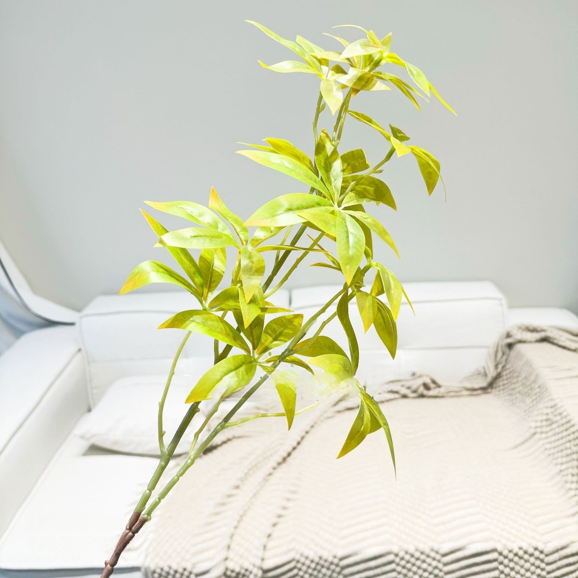 Rustic Artificial Green Plant Stem | Perfect for Woodland Wedding or Shelf Decor FS-1001H