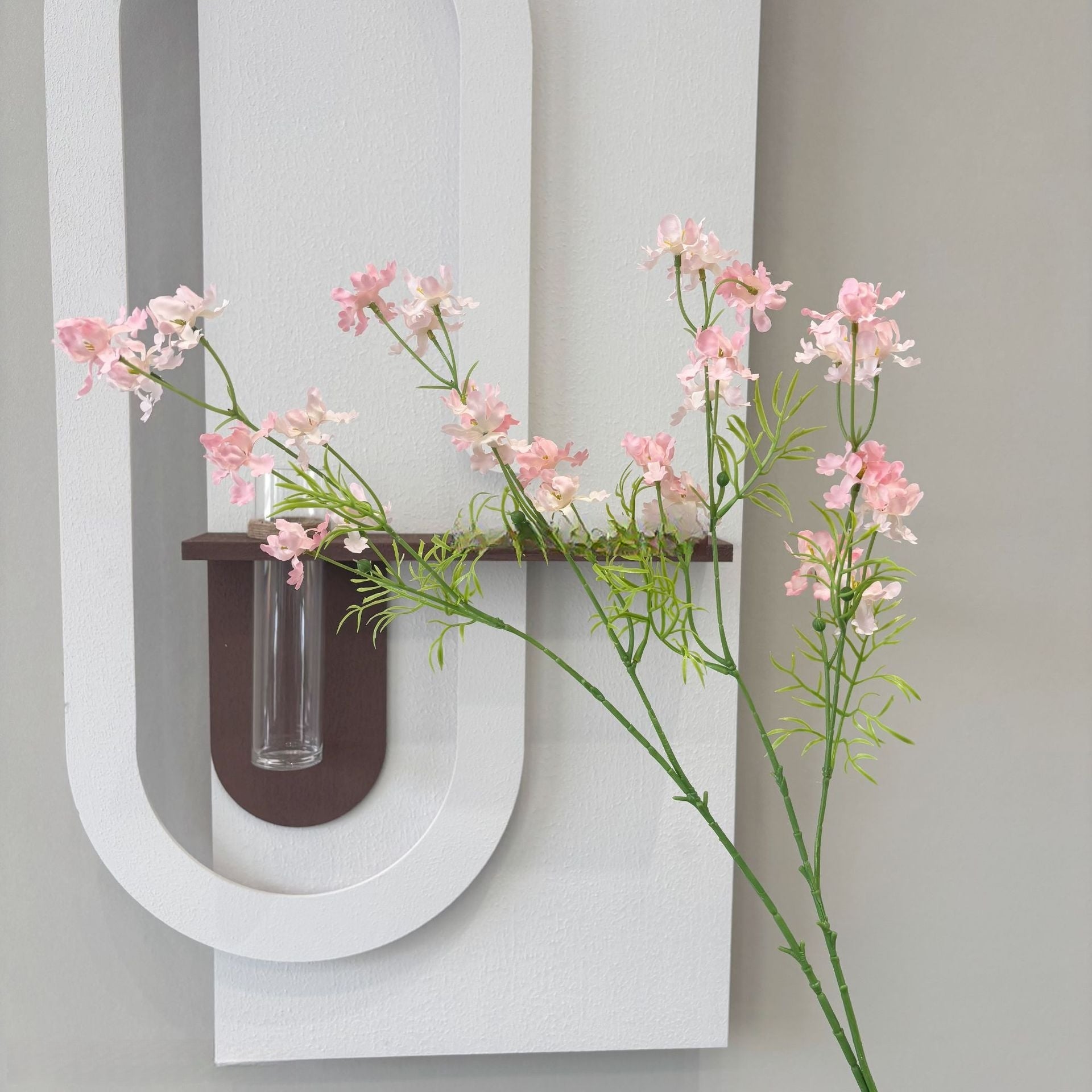 Minimalist Pink Faux Flower Stems | Perfect for Home Styling & Wedding Decor FS-1002G