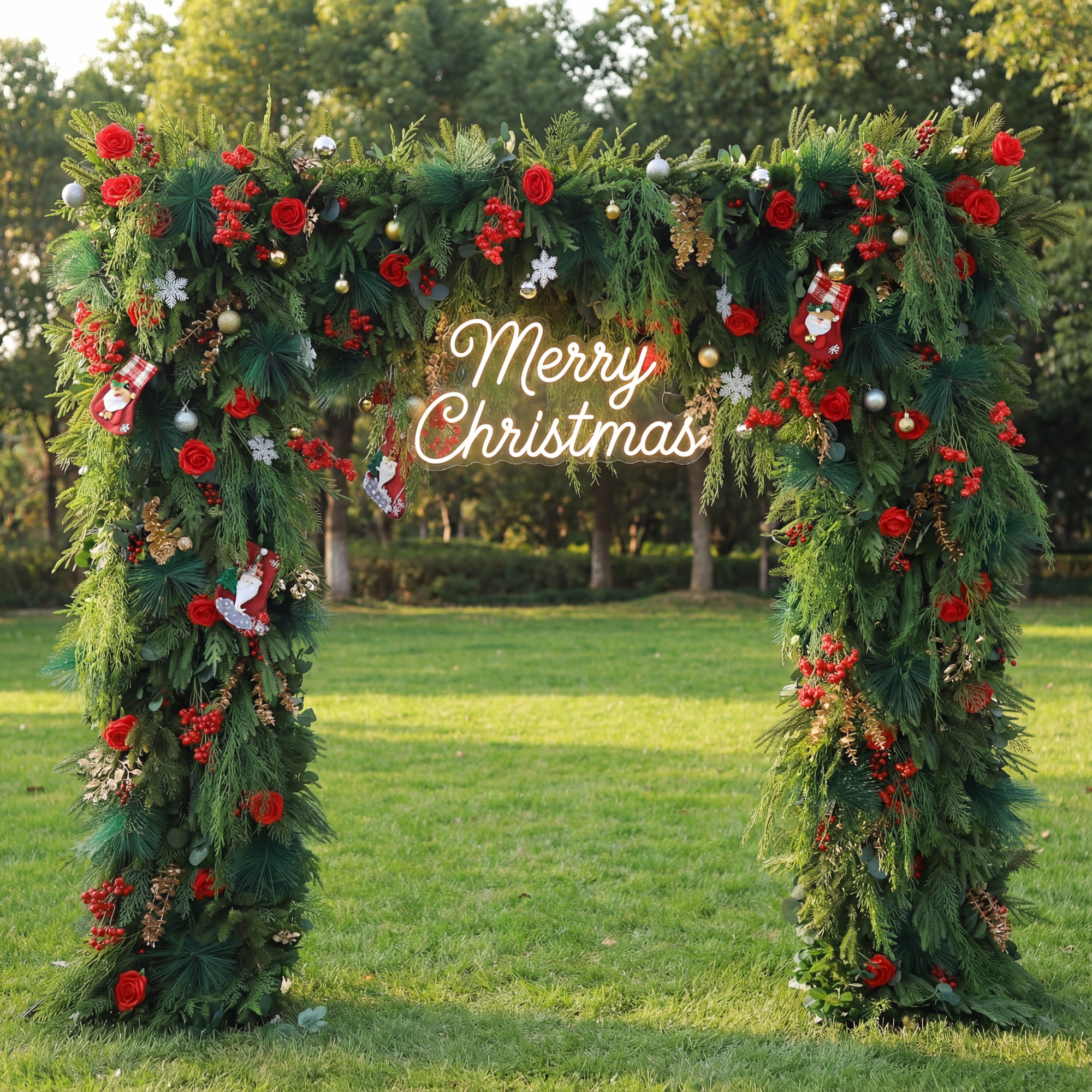 バラール ピンク ローズ フローラル アーチ、人工バックドロップ、ロマンティック ウェディング セレモニー デコール、エレガント イベント フォトグラフィー プロップ VA-352