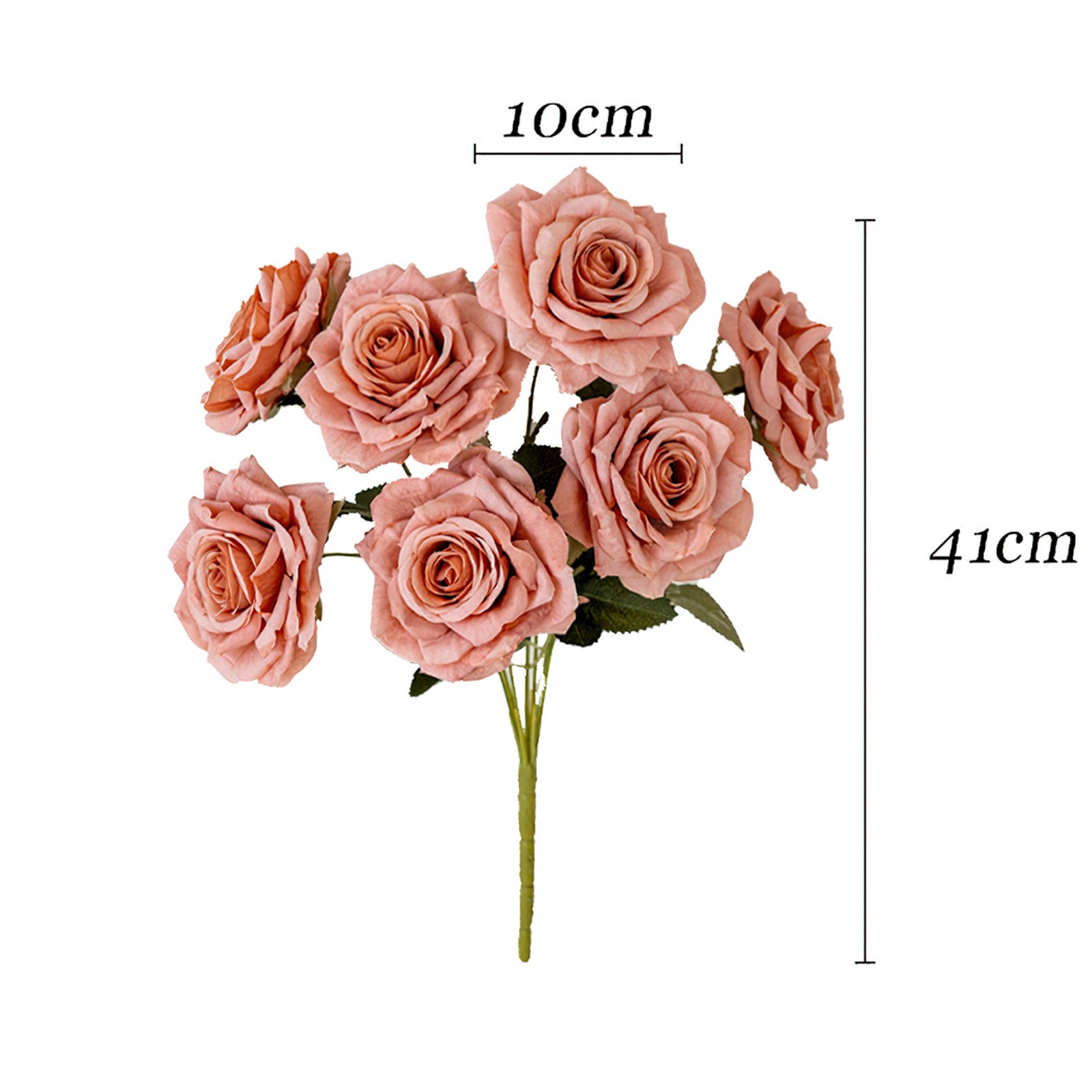 Elegant Silk Rose Bouquet - Lifelike Artificial Flowers