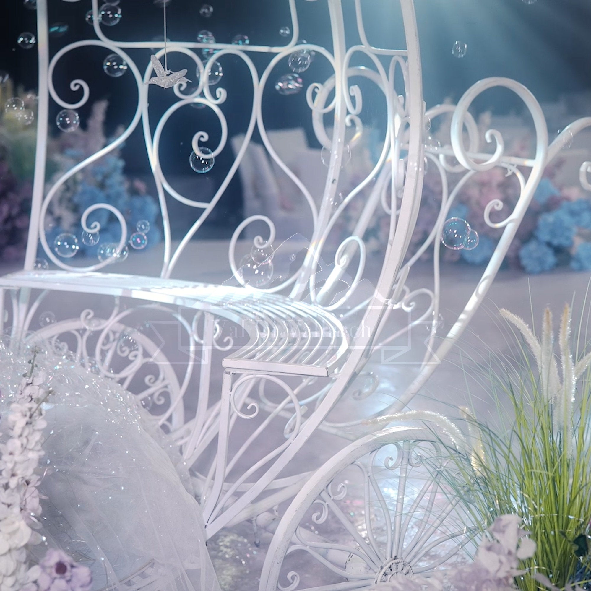 7.9ft Life size Height Fairy Princess Style Cinderella's Fantasy Pumpkin Carriage for Castle Decorating/ Halloween/ Baby Shower /Wedding Invitation Decor