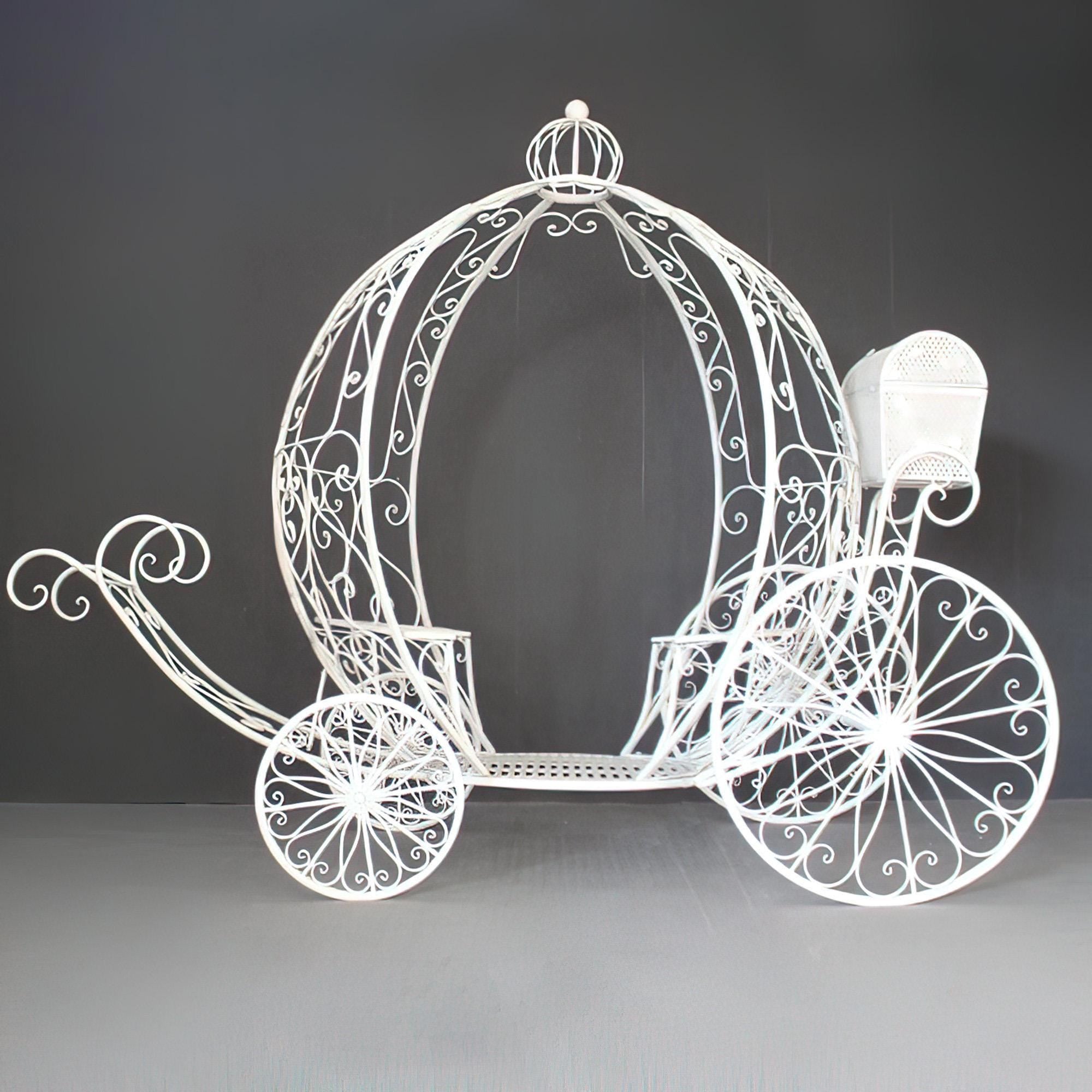 7.9ft Life size Height Fairy Princess Style Cinderella's Fantasy Pumpkin Carriage for Castle Decorating/ Halloween/ Baby Shower /Wedding Invitation Decor
