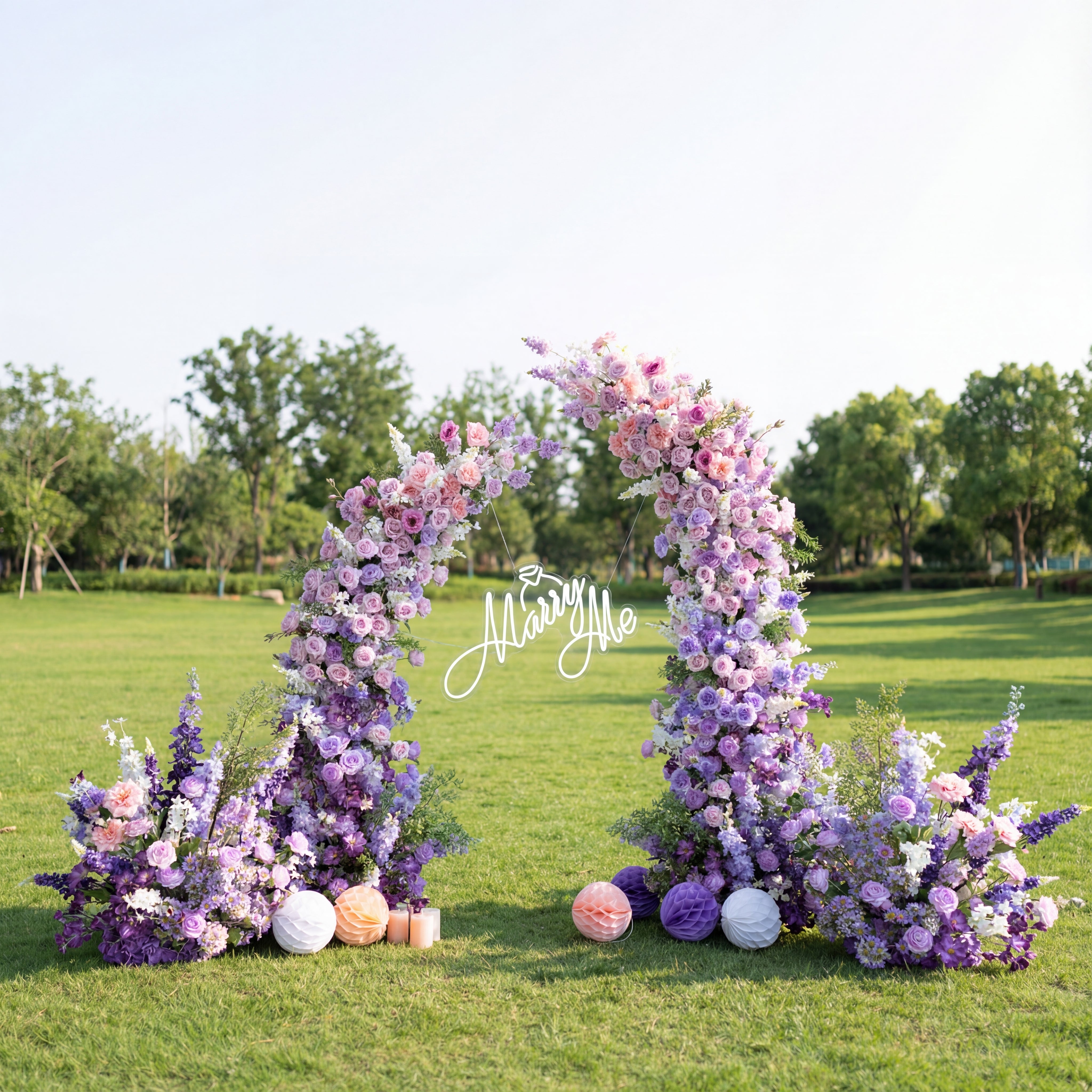 Valar Flower Stunning Rainbow Style Artificial Flower Wall for Weddings VA-364
