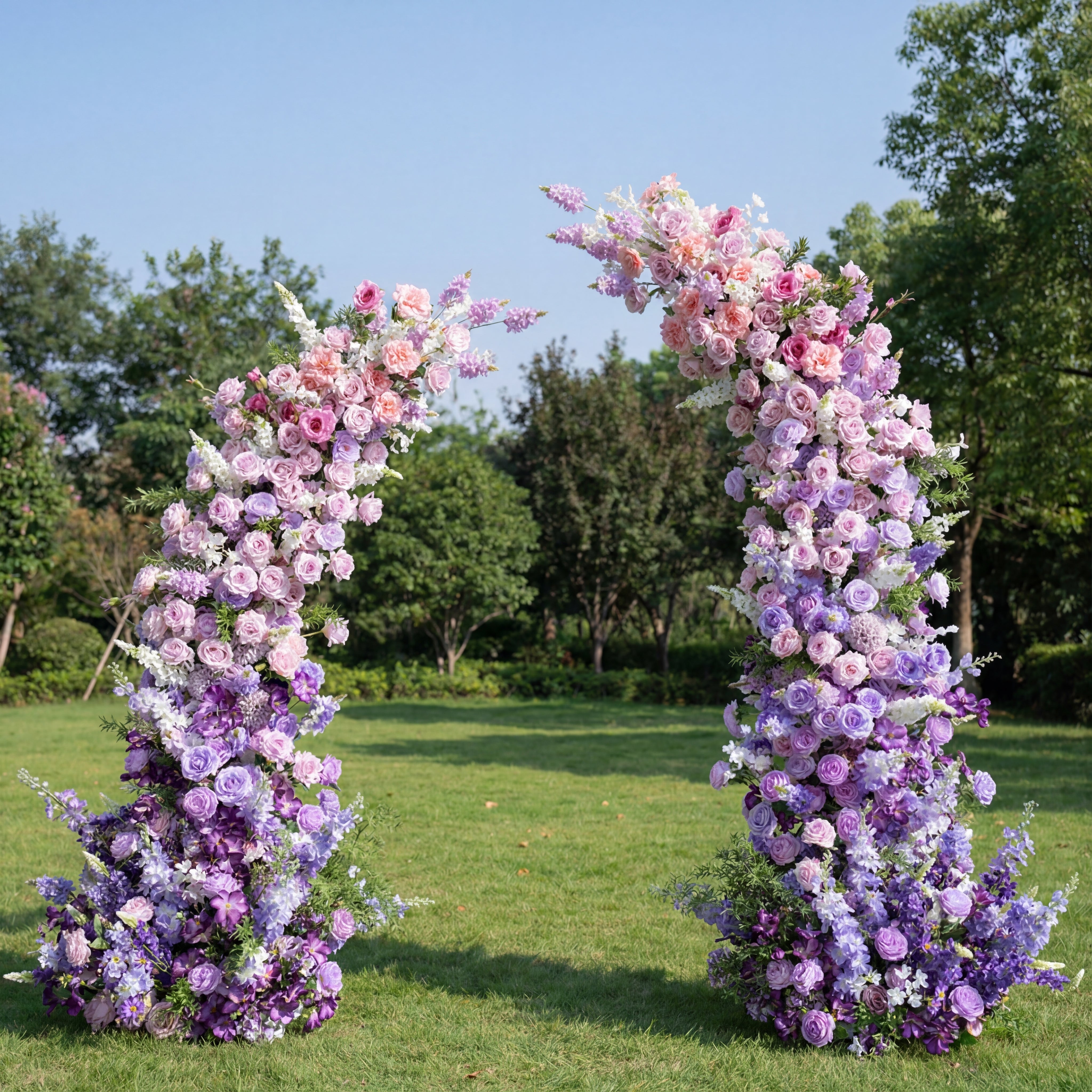 Valar Flower Stunning Rainbow Style Artificial Flower Wall for Weddings VA-364