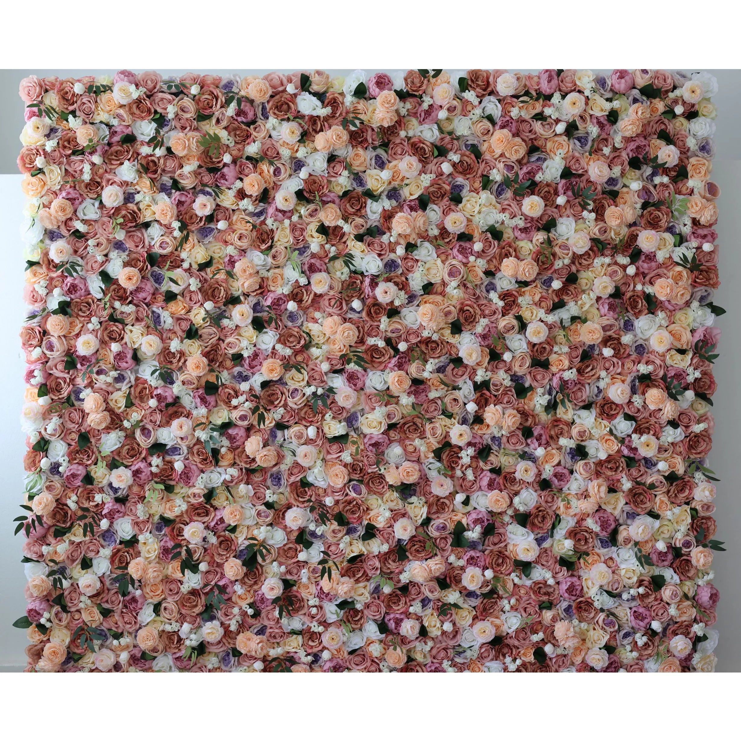 Valar Flowers artificial mixed floral backdrop featuring petite orchid and grape design1