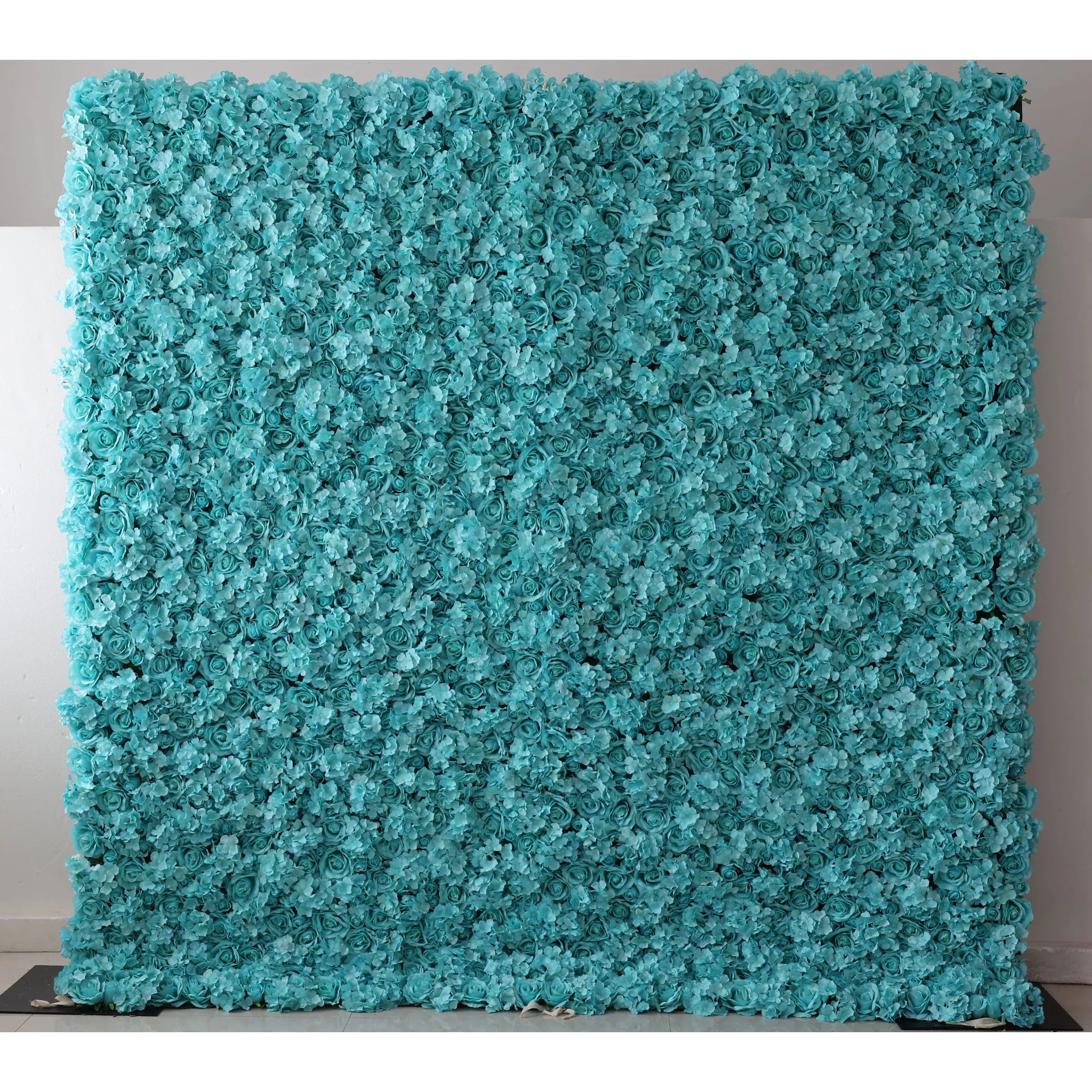 バラールフラワーズ ロールアップファブリック 人工花 壁 結婚式 バックドロップ、フローラルパーティーデコレーション、イベントフォトグラフィー - VF-104