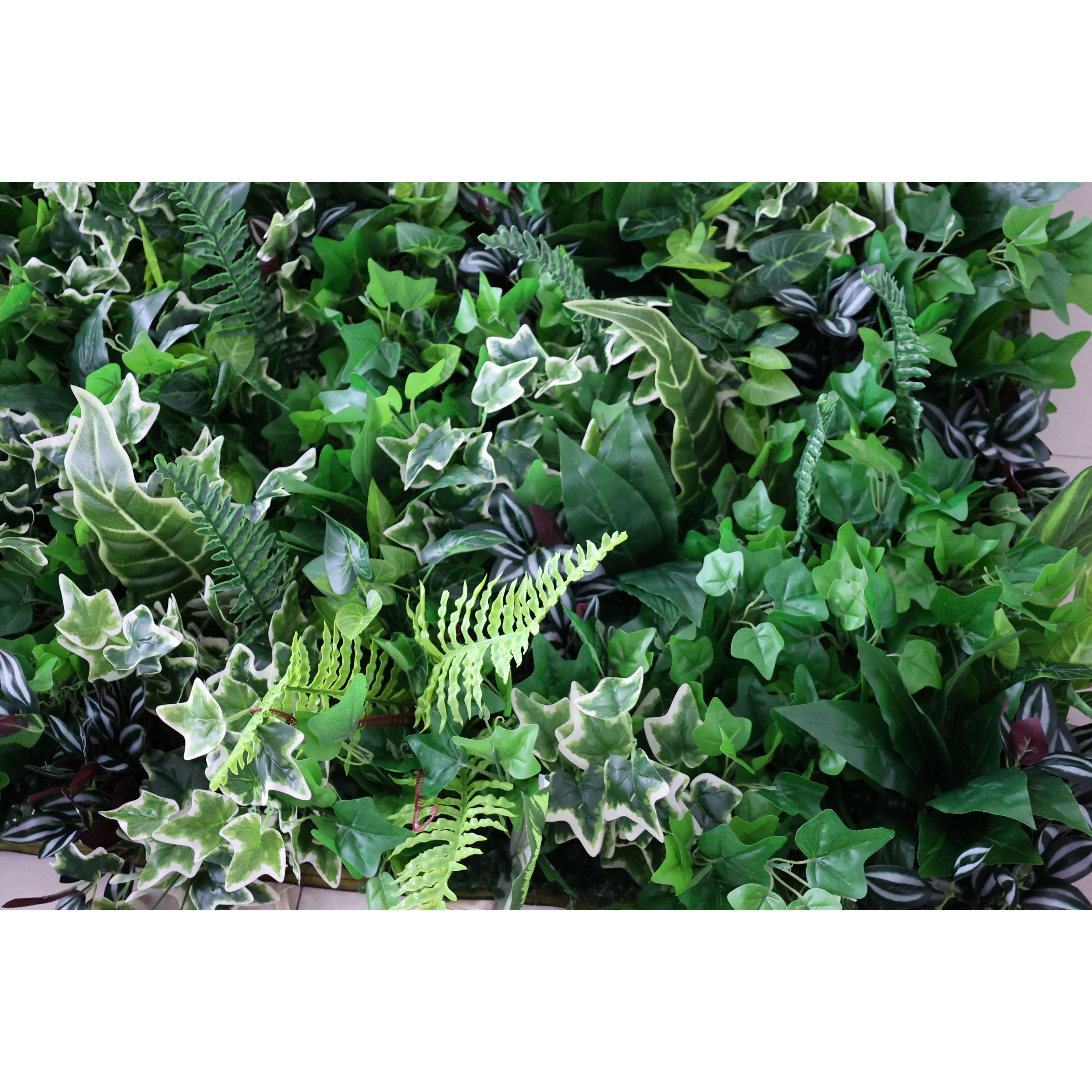 Valar 꽃 롤 패브릭 인공 녹색 잎 꽃 벽 웨딩 배경, 꽃 파티 장식, 이벤트 사진-VF-351