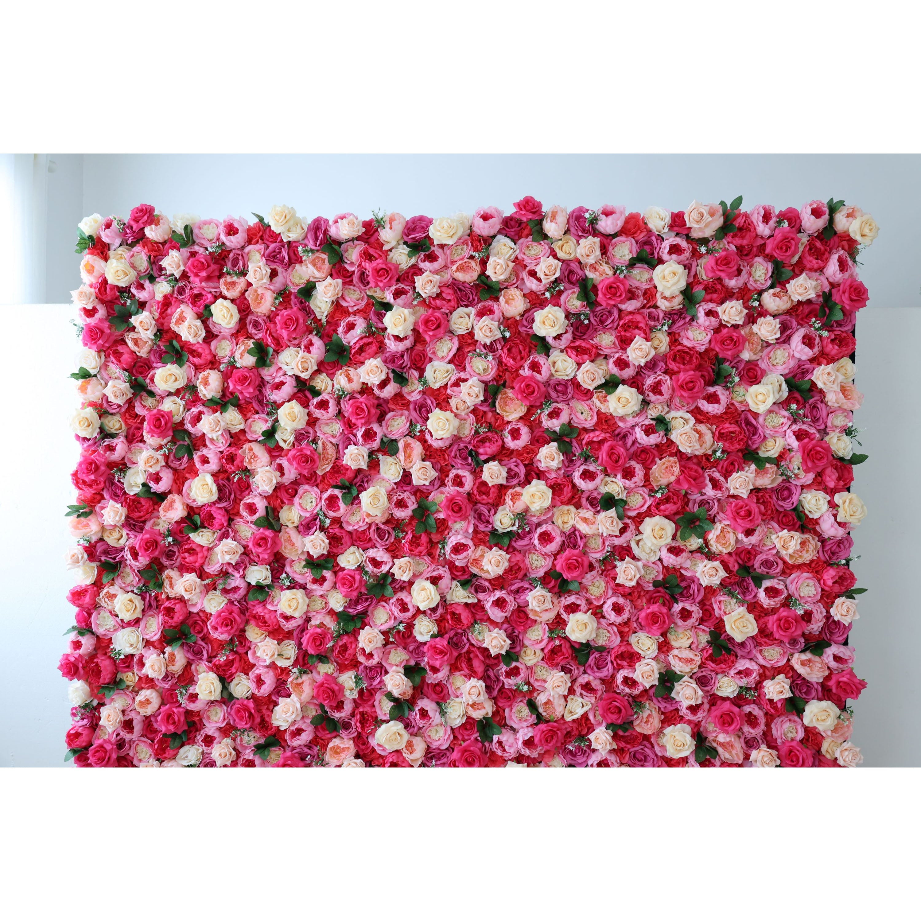 Valar 꽃 롤 패브릭 인공 꽃 벽 웨딩 배경, 꽃 파티 장식, 이벤트 사진-VF-357