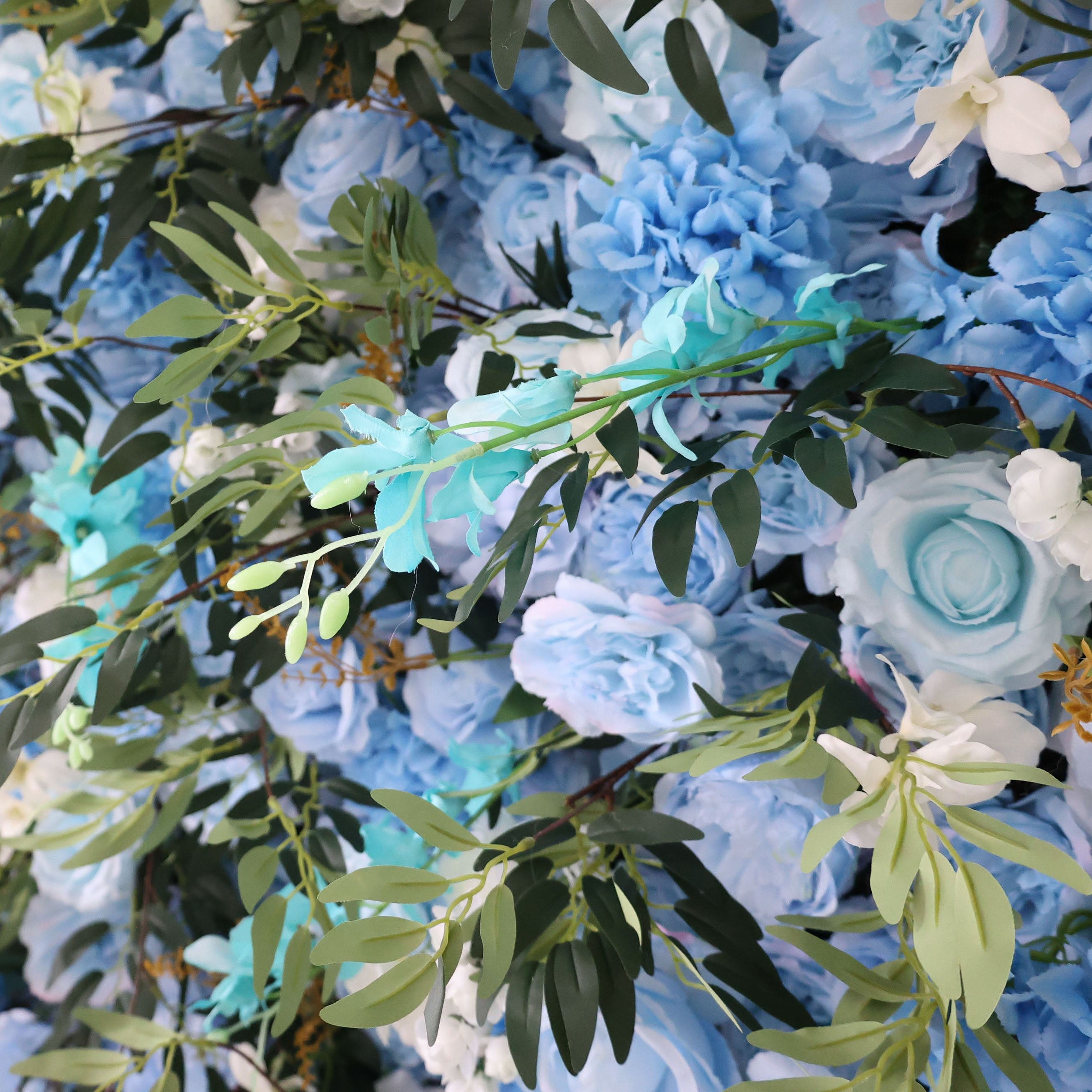 Valar 꽃 롤 패브릭 인공 꽃 벽 웨딩 배경, 꽃 파티 장식, 이벤트 사진-VF-389