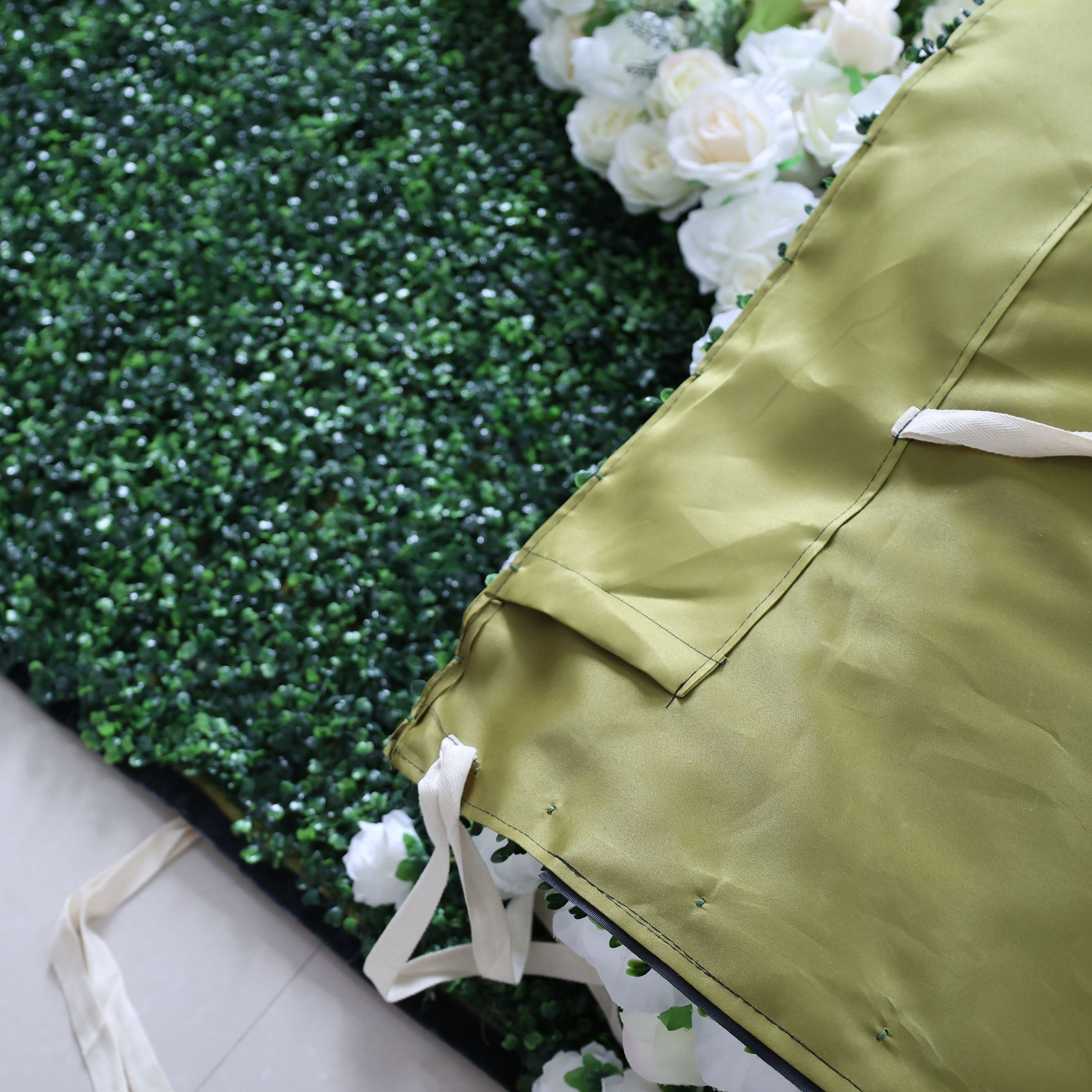 Valar 꽃 롤업 패브릭 인공 꽃 벽 웨딩 배경, 꽃 파티 장식, 이벤트 사진-VF-388