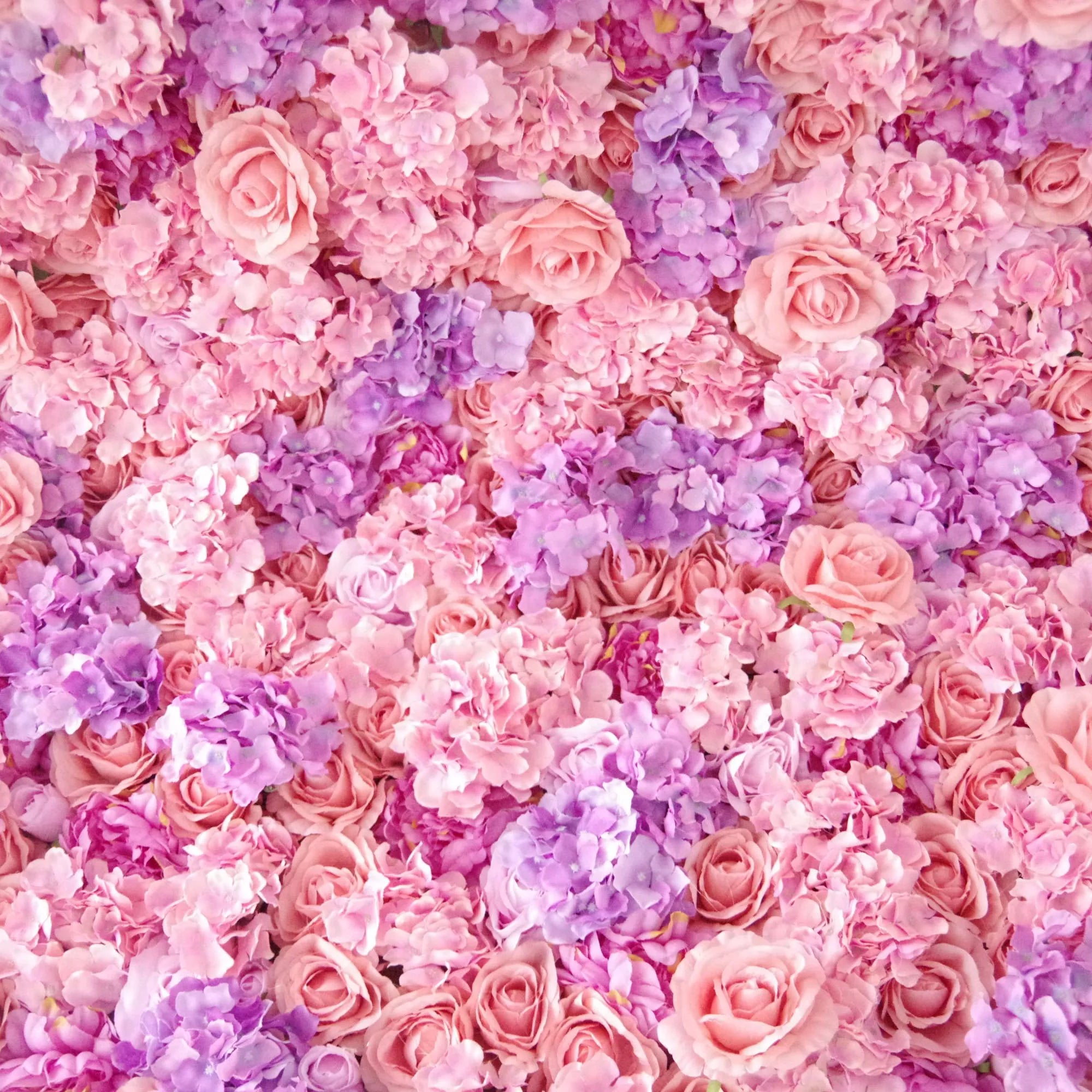 バラフラワーズ ロールアップファブリック 人工バラと暖かい紫の花の壁 結婚式バックドロップ、フローラルパーティーデコレーション、イベントフォトグラフィー - VF-055