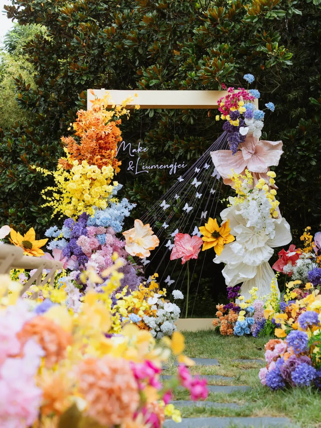 A Playful Garden Wedding Filled with Color, Texture, and Floral Art