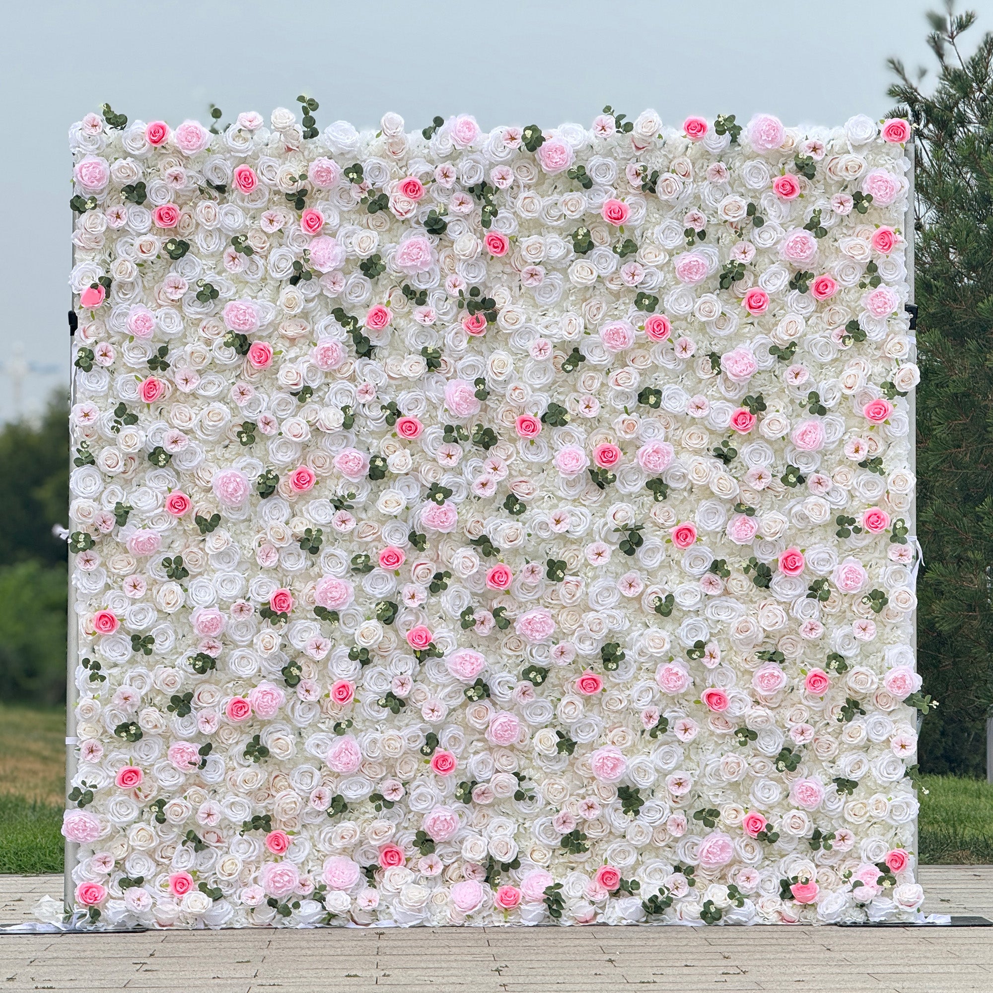 Neuerscheinung: Bezaubernder violettfarbener Kunstblumen-Hintergrund für unvergessliche Events – VF-810