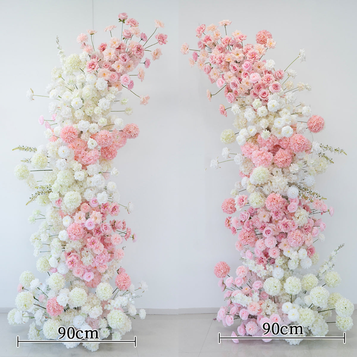ValarFlower Luxury Wedding Flower Arch Decoration Set – Pre-Made Artificial Floral Backdrop for Ceremony & Photo Zone VA-381