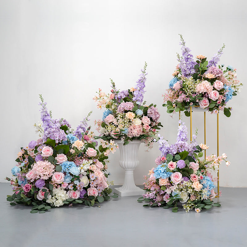 Wedding Decoration Faux Floral Arrangement, Handmade Wedding Prop, Faux Flowers for Outdoor Wedding Aisle, Stage Decor, and Floral Ball Arrangement TF-110