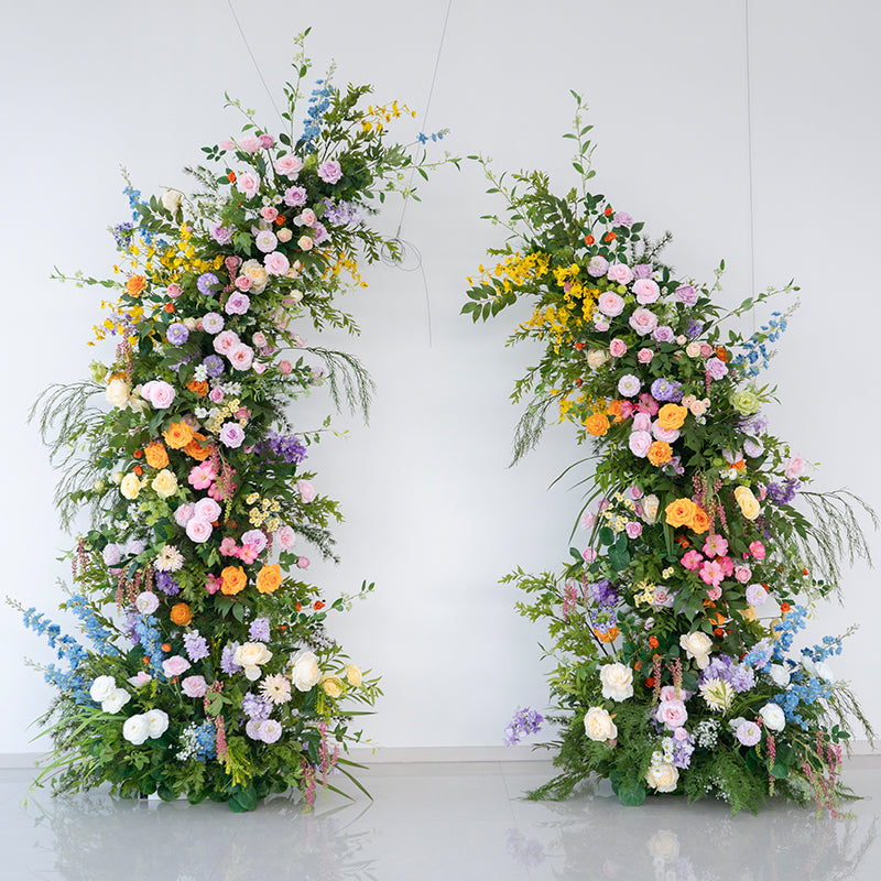 Lush Artificial Floral Arch Arrangement for Wedding Ceremony or Event Backdrop – Valar Flower VA-379