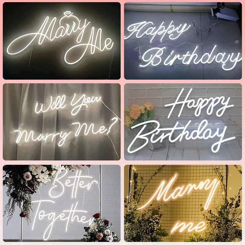 Custom Neon Sign | Personalized Wedding & Event LED Neon Sign