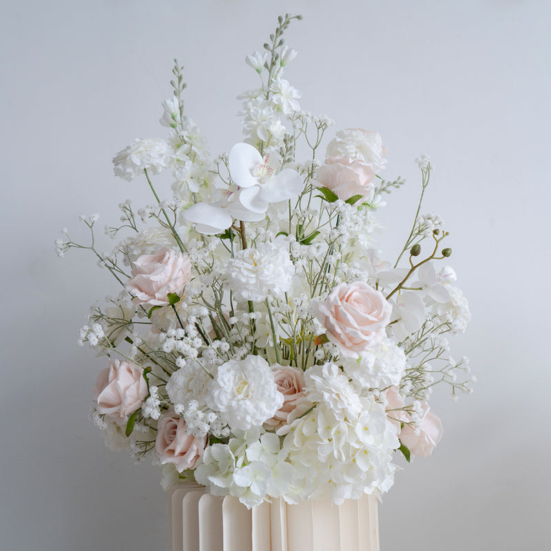 White and Pink Floral Centerpieces, Artificial Wedding Decor, Bridal Shower Decor, Event Party Decor FA-205