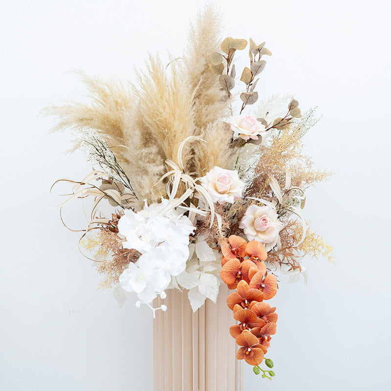 ValarFlower Pampas Grass Wedding Decor Set – Artificial Boho Floral Arrangements for Ceremony, Party & Event Backdrop FA-324