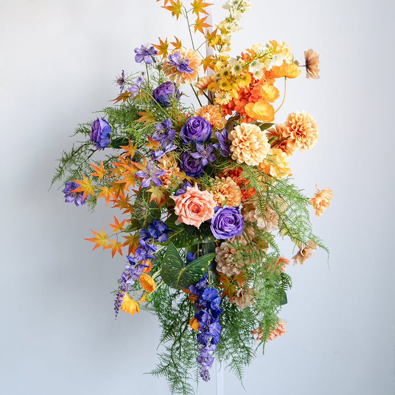 Autumn Floral Arrangement Set, Artificial Flower Decor, Wedding Backdrop, Event Party Decor FA-204