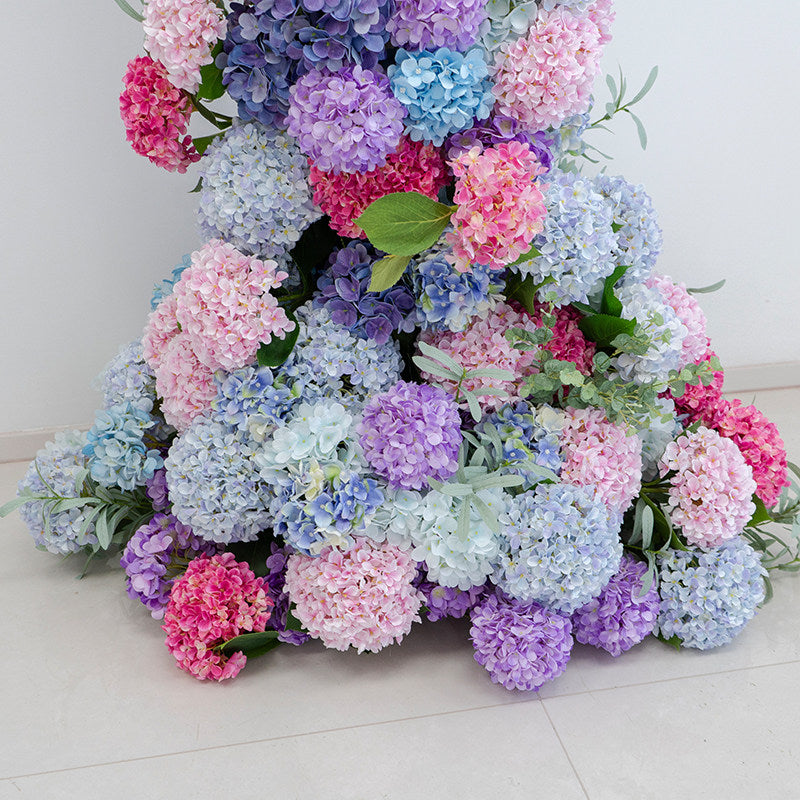 Arco de Cuerno Rosa Romántico Valar, Fondo Floral Artificial, Decoración para Propuestas y Ceremonias de Boda, Prop Elegante para Fotografía de Eventos VA-341