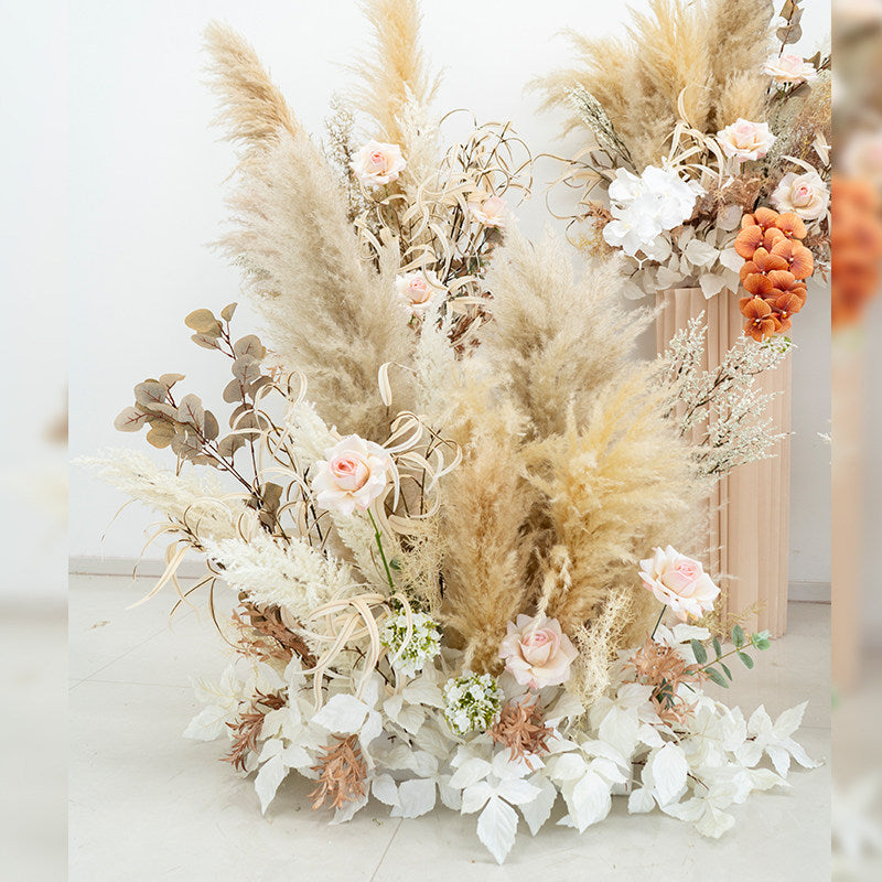 ValarFlower Pampas Grass Wedding Decor Set – Artificial Boho Floral Arrangements for Ceremony, Party & Event Backdrop FA-324