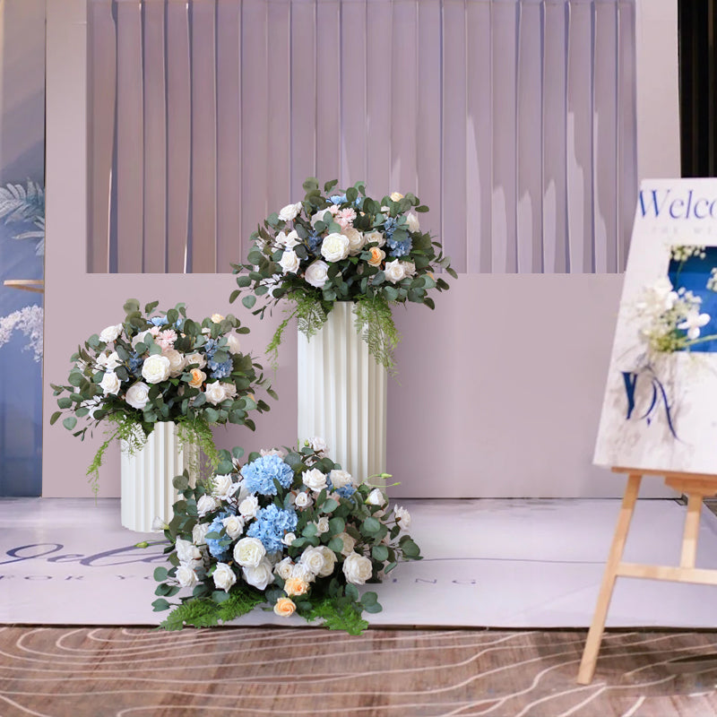 Decoración Floral de Boda Bola de Flores Artificiales Prop para Eventos en Banquetes, Hoteles, Mesa Principal, Pasillo de Escenario T, y Exhibiciones Elegantes de Flores Falsas FA-232