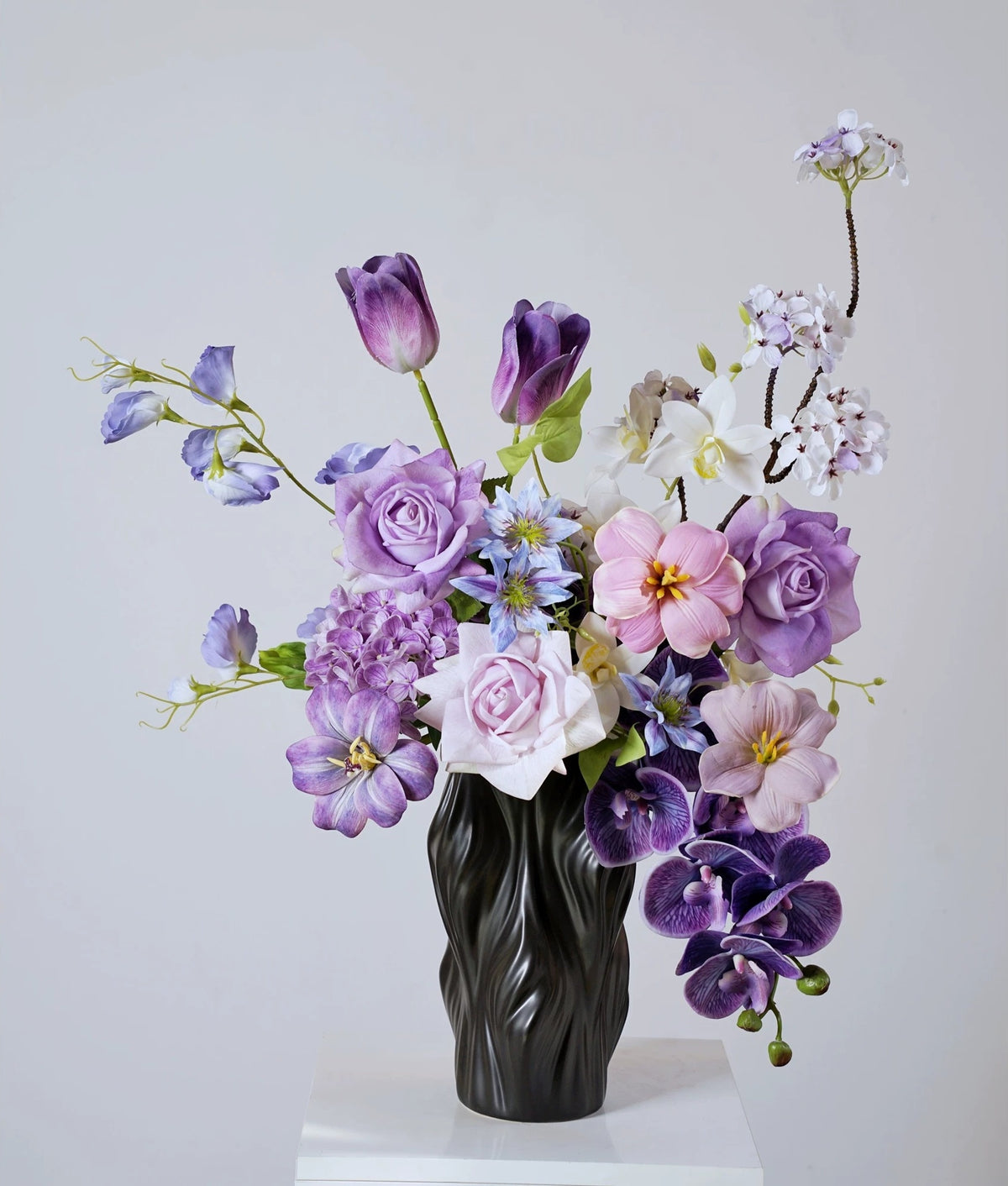 Elegantes Blumenstrauß-Arrangement mit Herbstmotiv | Luxuriöse Kunstblumen für Hochzeiten und Inneneinrichtung VB-113 (ohne Vase)