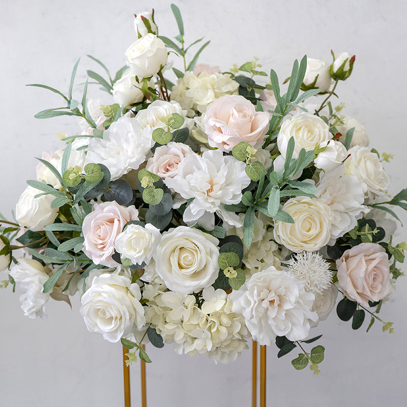 Arreglo de Bola de Flores para Boda para Mesa Principal, Escenario y Decoración del Pasillo – Centro de Mesa Floral Artificial para Eventos en Hoteles TF-107
