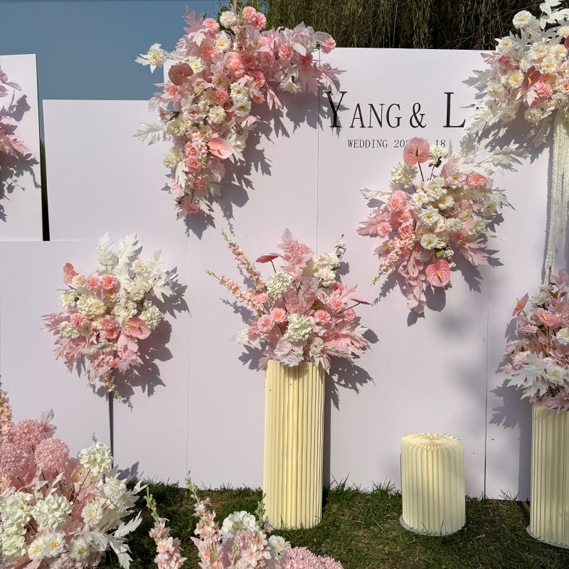 ترتيب زهور صناعية مستوحاة من الربيع – مجموعة زهور صناعية باللونين الأزرق والأصفر للفعاليات FA-264