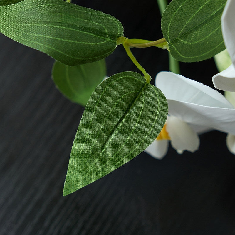 ValarFlower Artificial White Calla Lily Bridal Bouquet, Elegant Faux Flower Bouquet for Bride, Bridesmaid, Wedding Ceremony & Photoshoot VB-258