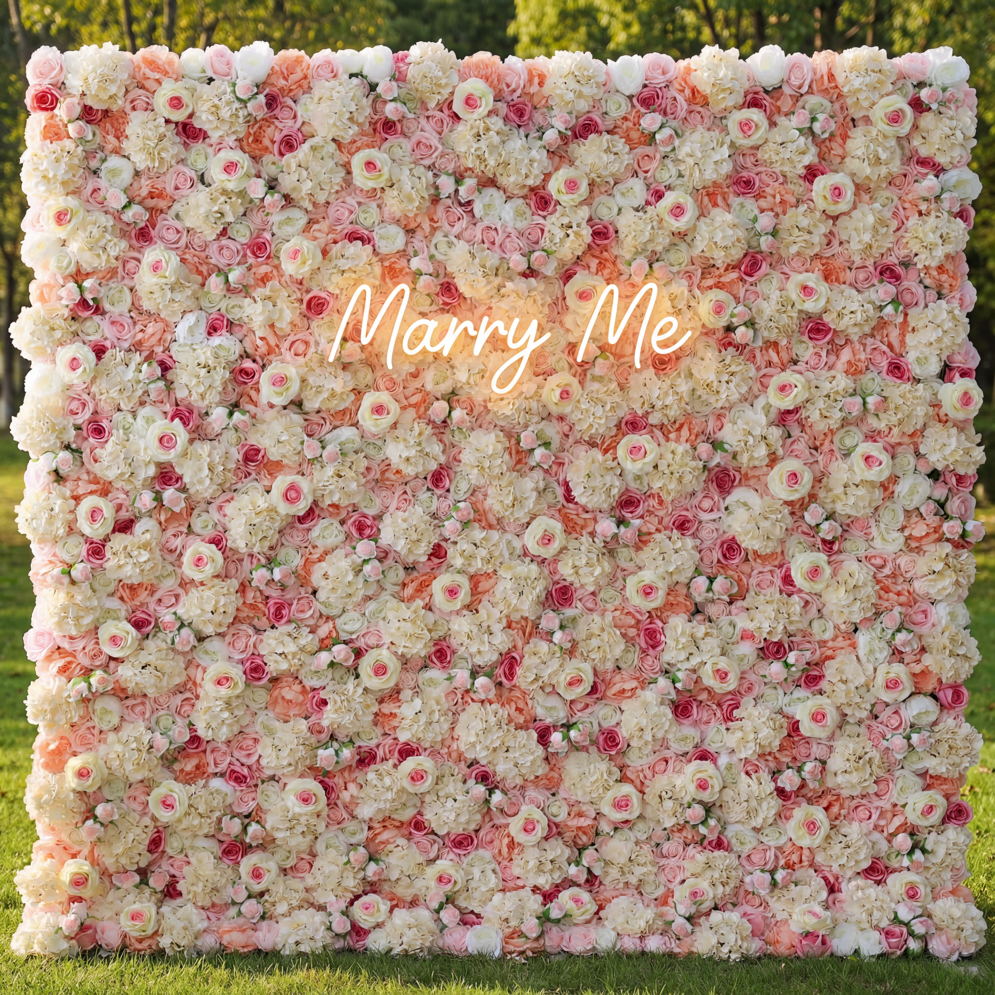 Valar Flowers Roll Up Fabric Artificial Sage Indian Red Core and Rose Taupe, Light Brown Floral Wall Wedding Backdrop, Floral Party Decor, Event Photography-VF-075