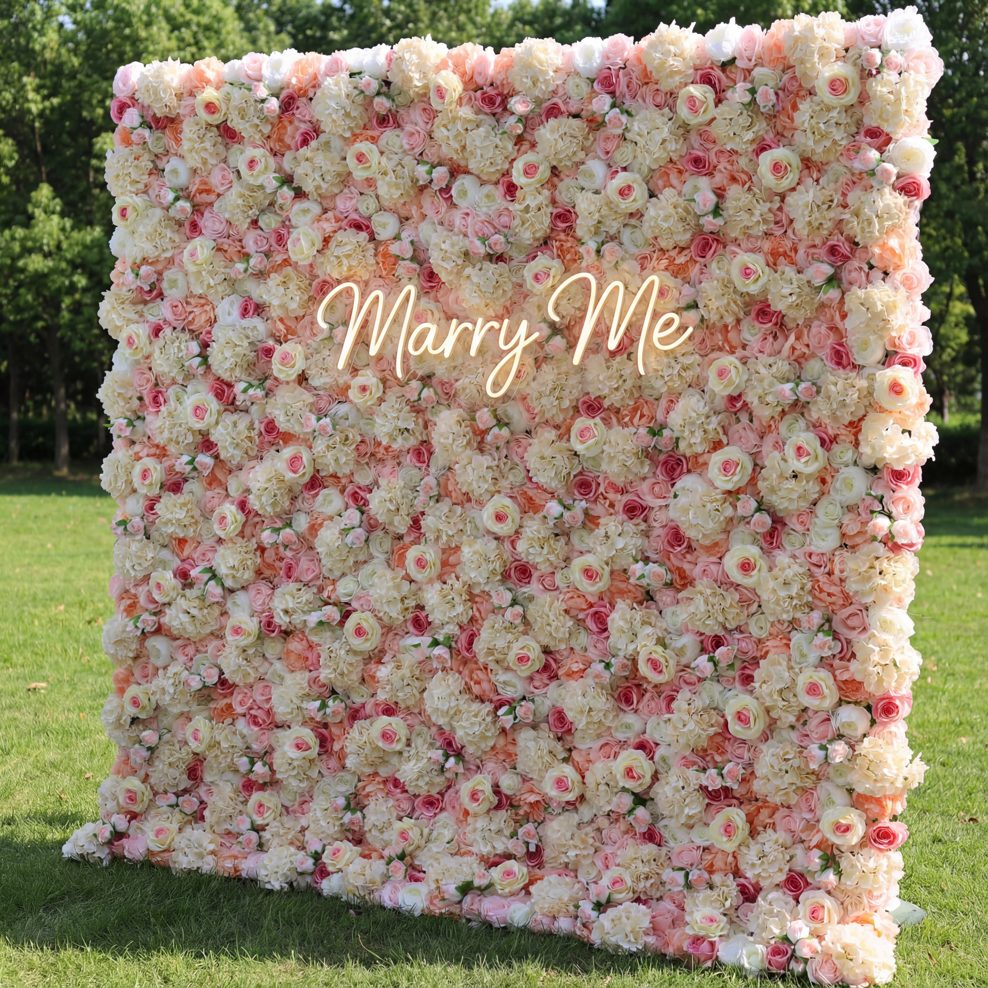 Valar Flowers Roll Up Fabric Artificial Sage Indian Red Core and Rose Taupe, Light Brown Floral Wall Wedding Backdrop, Floral Party Decor, Event Photography-VF-075