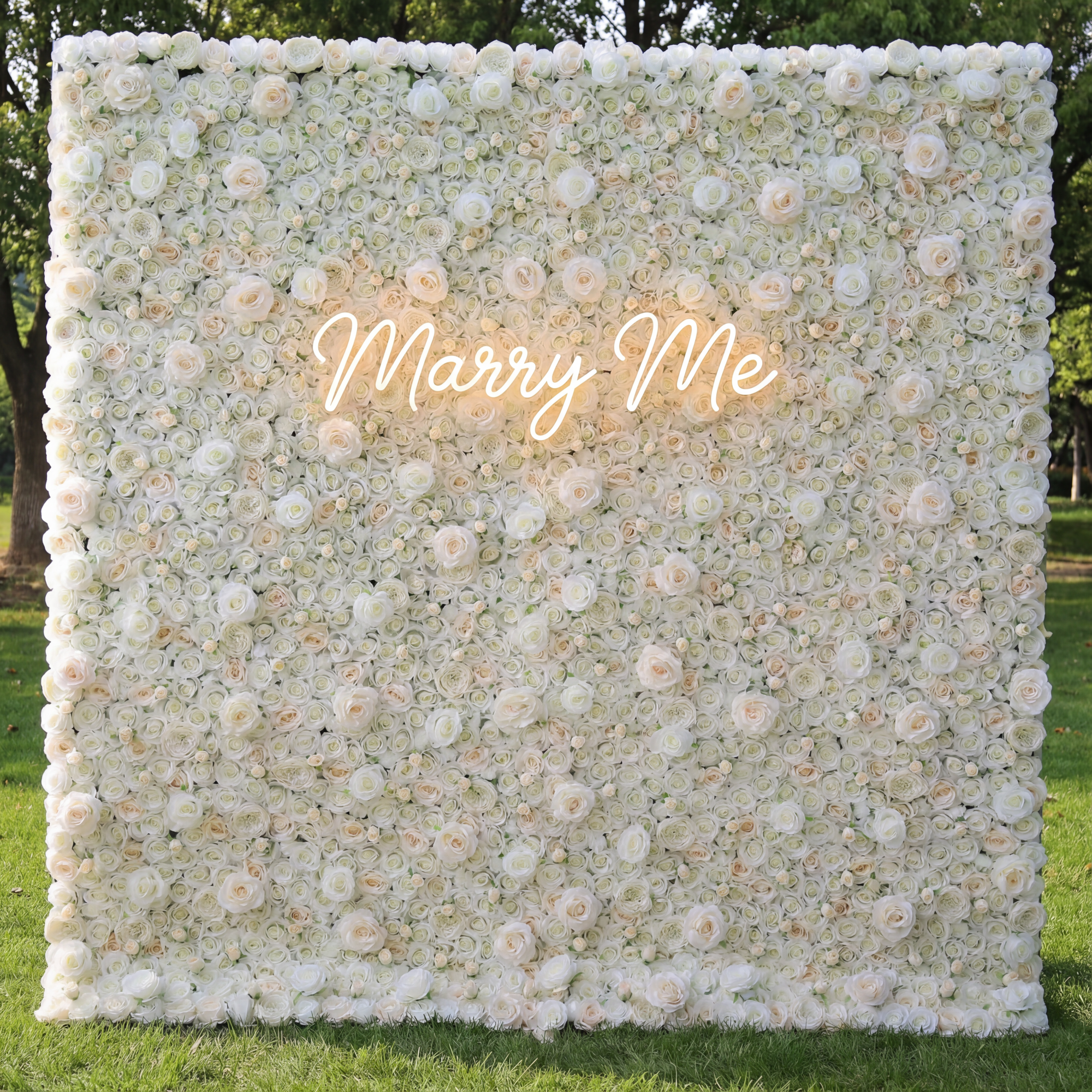 Valar Flowers Roll Up Fabric Artificial Lemon White Rose Pink Core Flower Wall Wedding Backdrop, Decoración Floral para Fiesta, Fotografía de Eventos-VF-085-2
