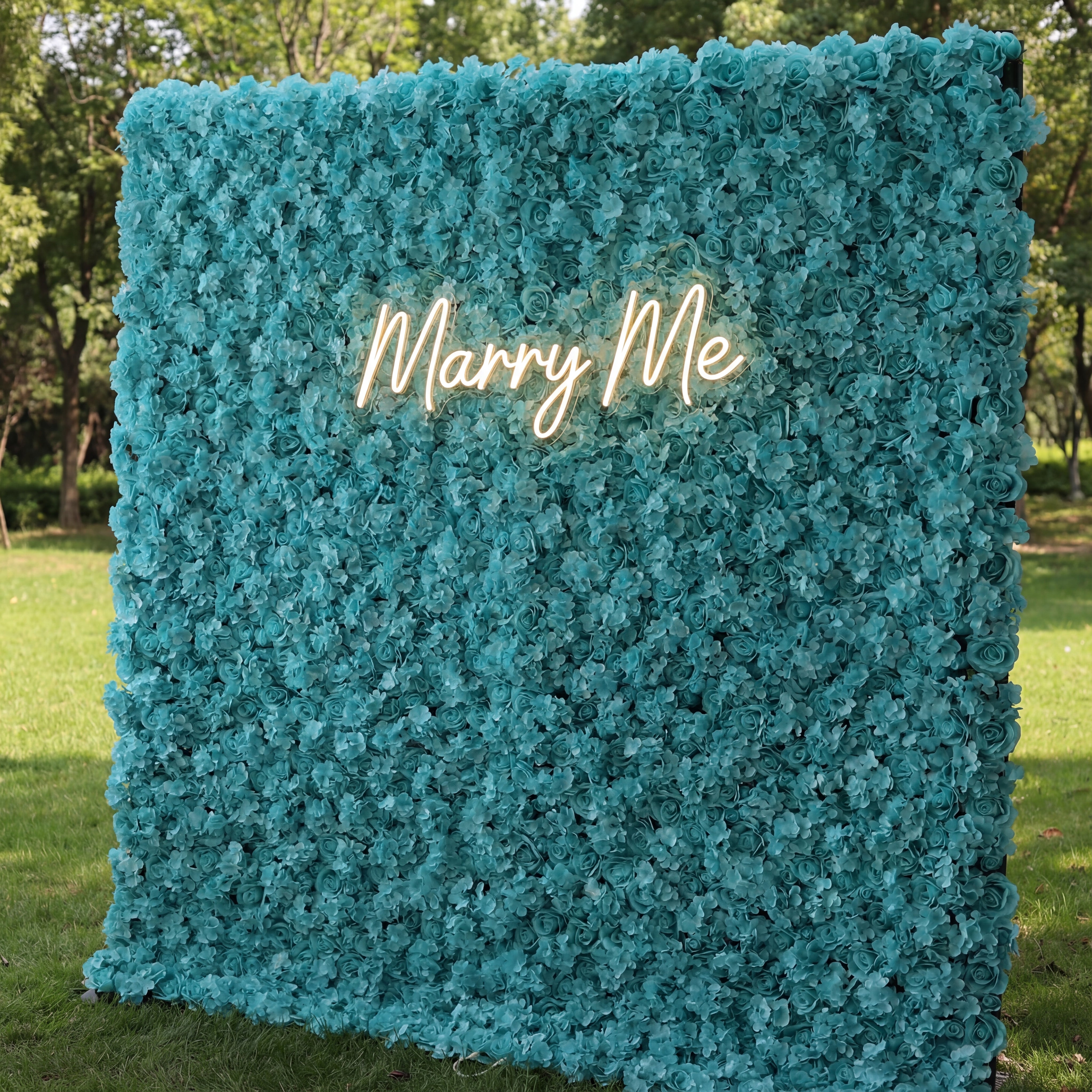 Valar Flowers Roll Up Fabric Artificial Flower Wall Wedding Backdrop, Floral Party Decor, Event Photography-VF-104