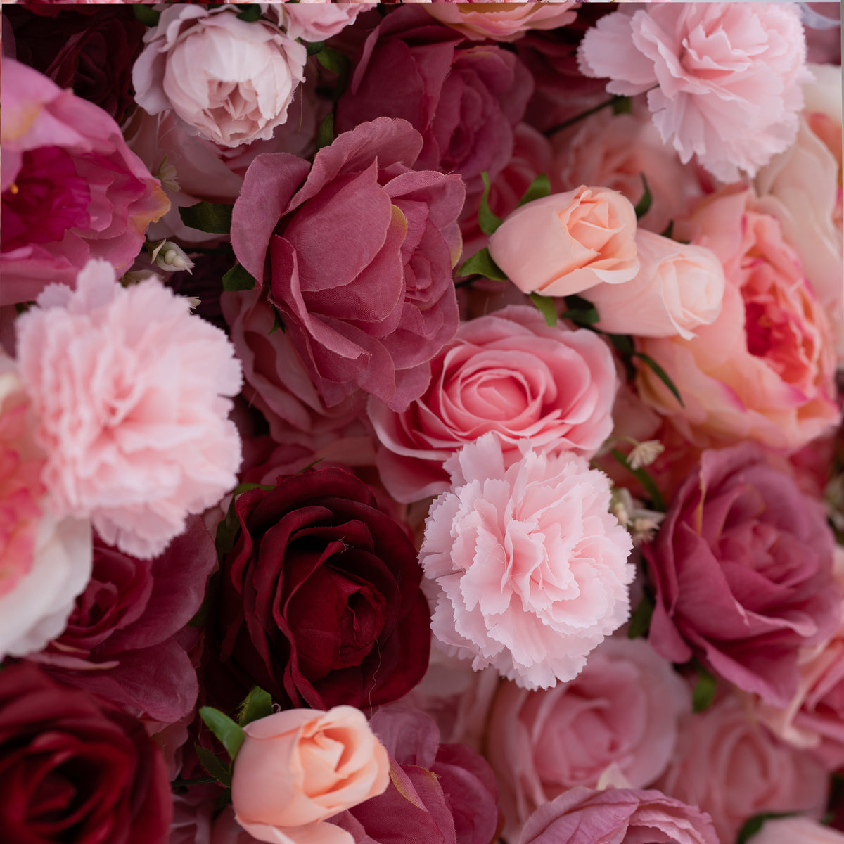 Valar Flowers Roll Up Fabric Artificial Flower Wall Wedding Backdrop, Floral Party Decor, Event Photography-VF-344