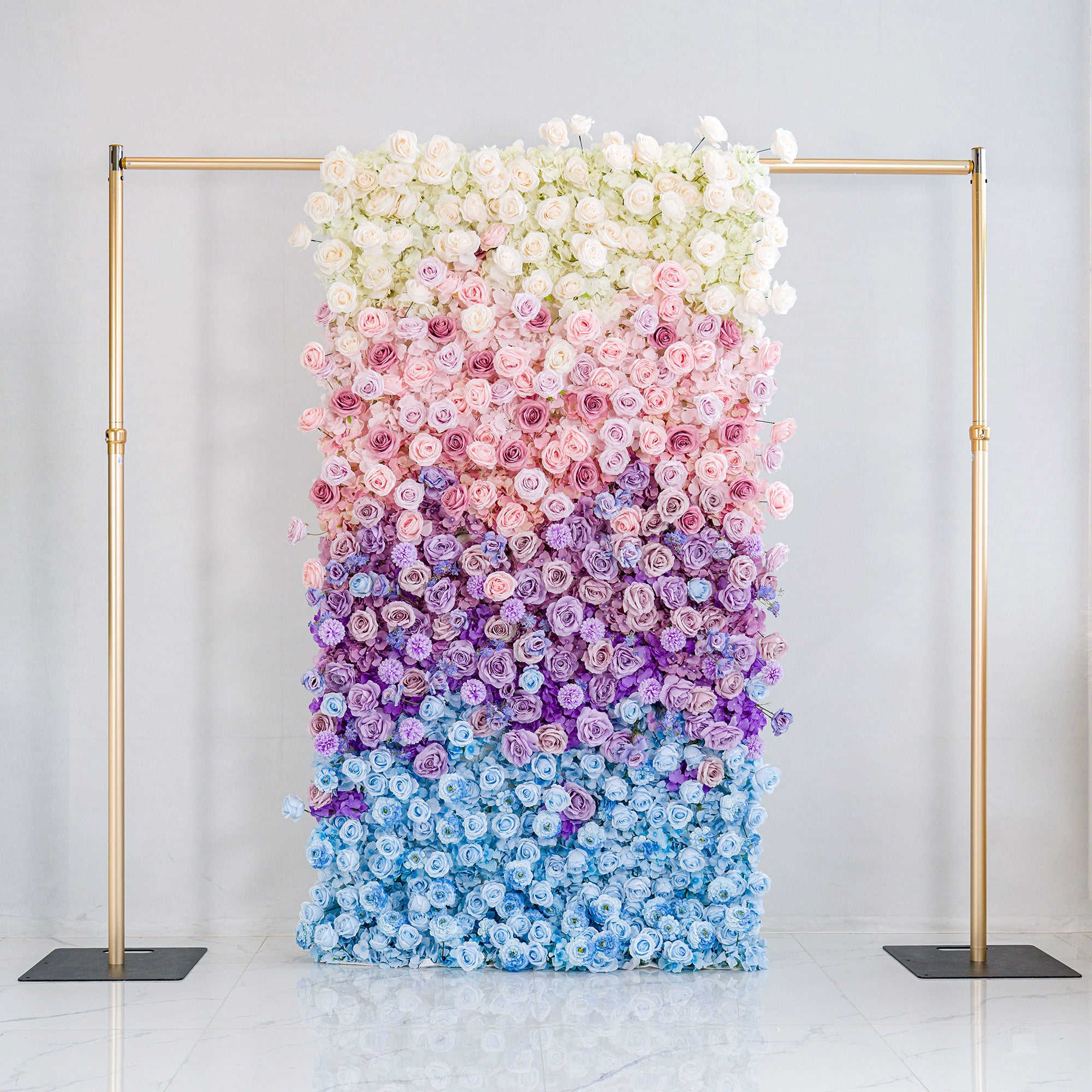 ValarFlower 5D Ombre Rainbow Artificial Flower Backdrop VF-828-2