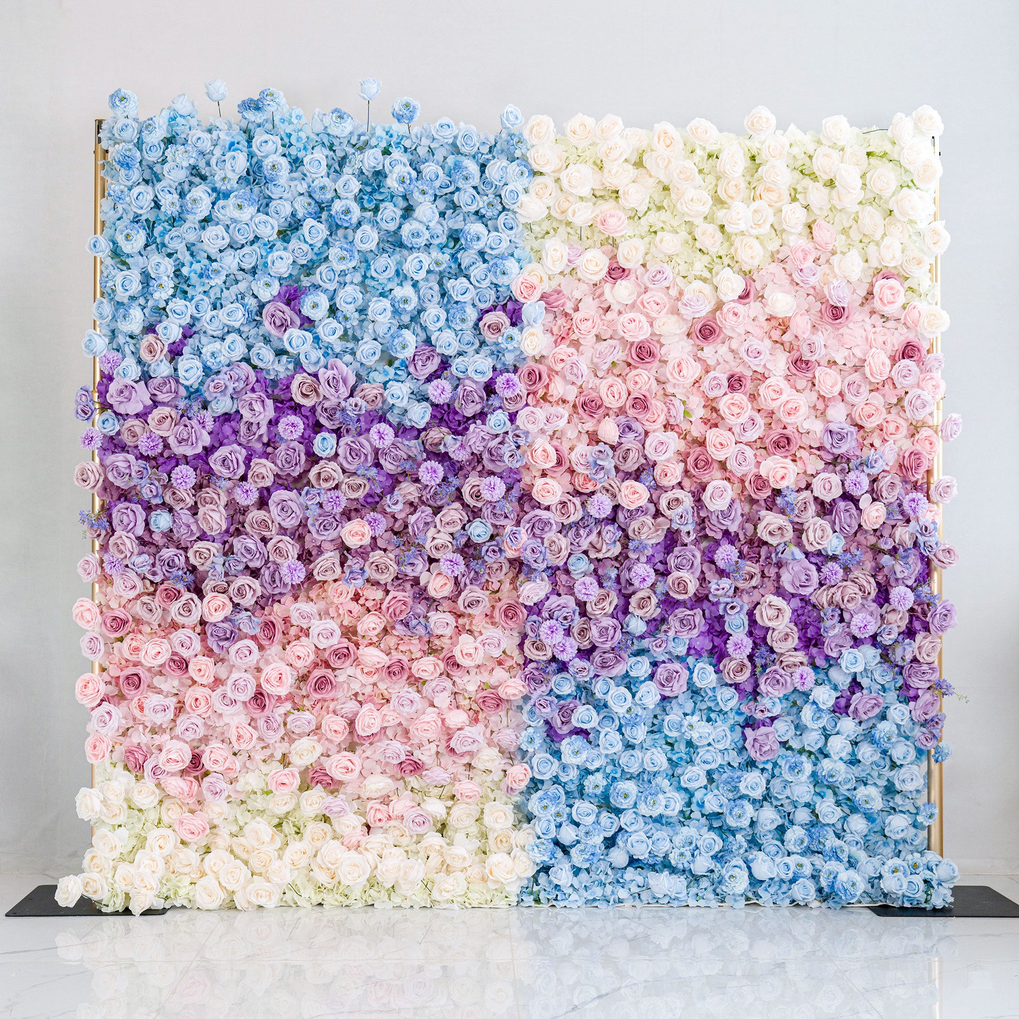 ValarFlower 5D Ombre Rainbow Artificial Flower Backdrop VF-828-2