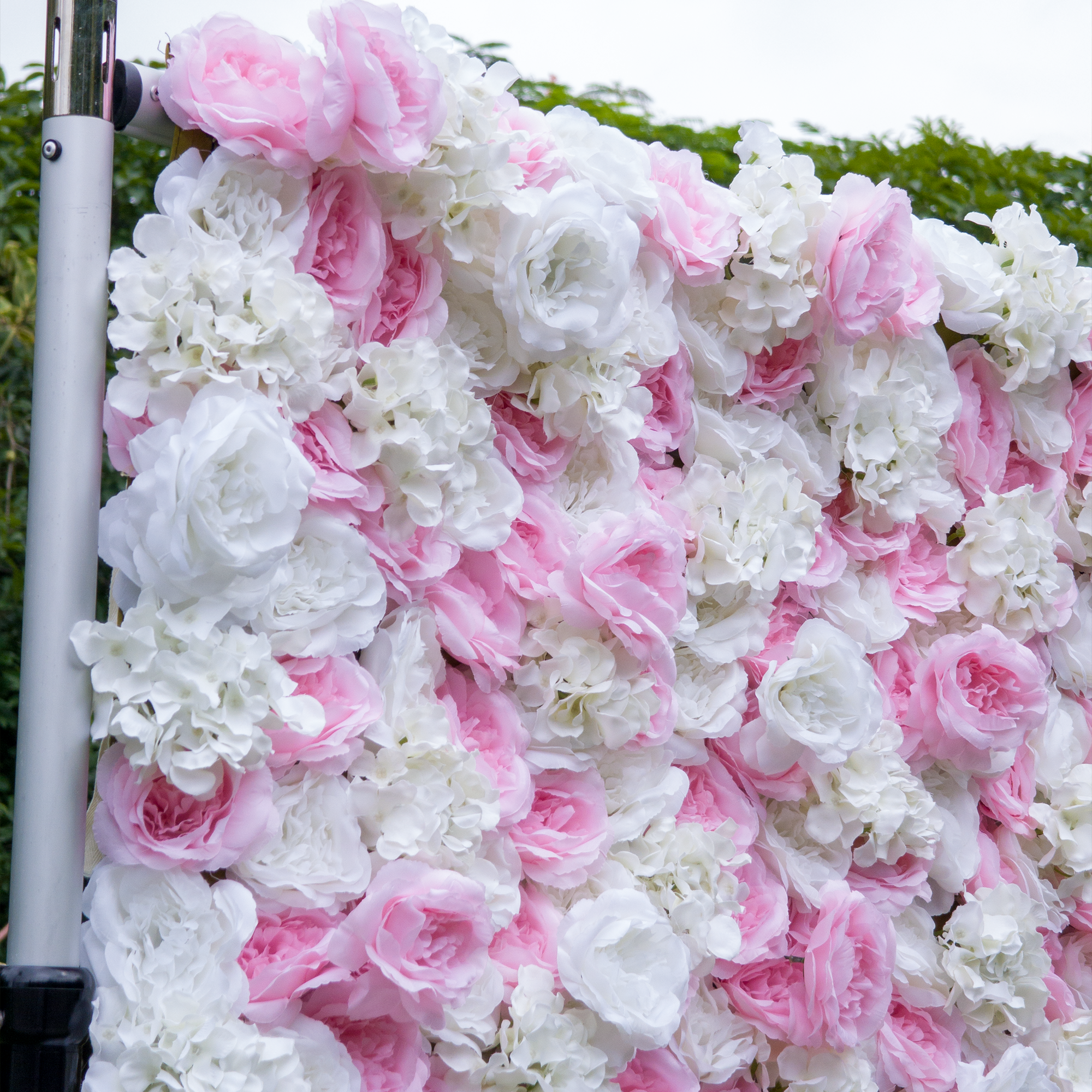 5D Roll up Artificial Flower Wall Wedding Backdrop Party Decoration