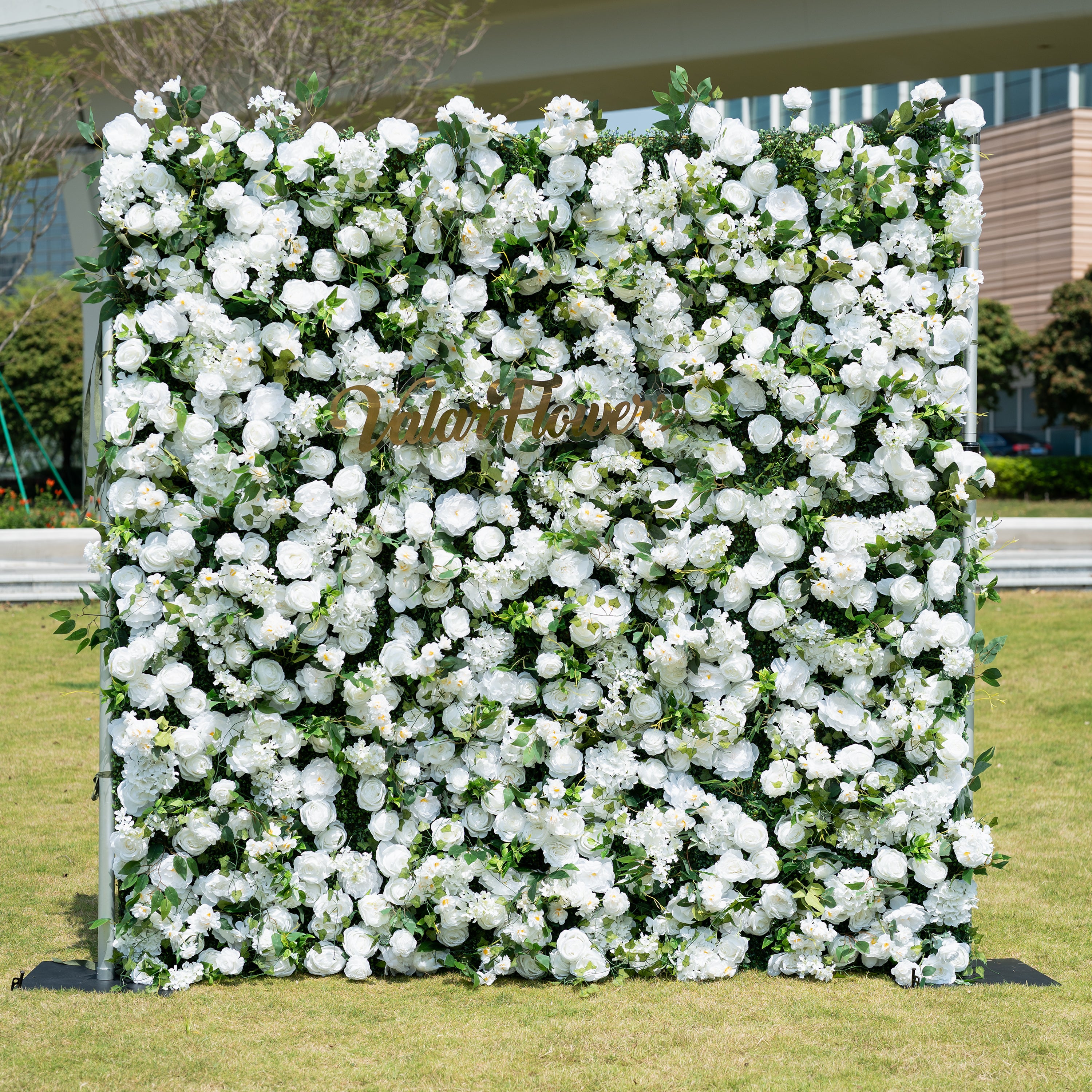 5D Rosa Rose Roll-Up Blume Wand Hintergrund für Hochzeit &amp; Party Feier Dekor VF-501