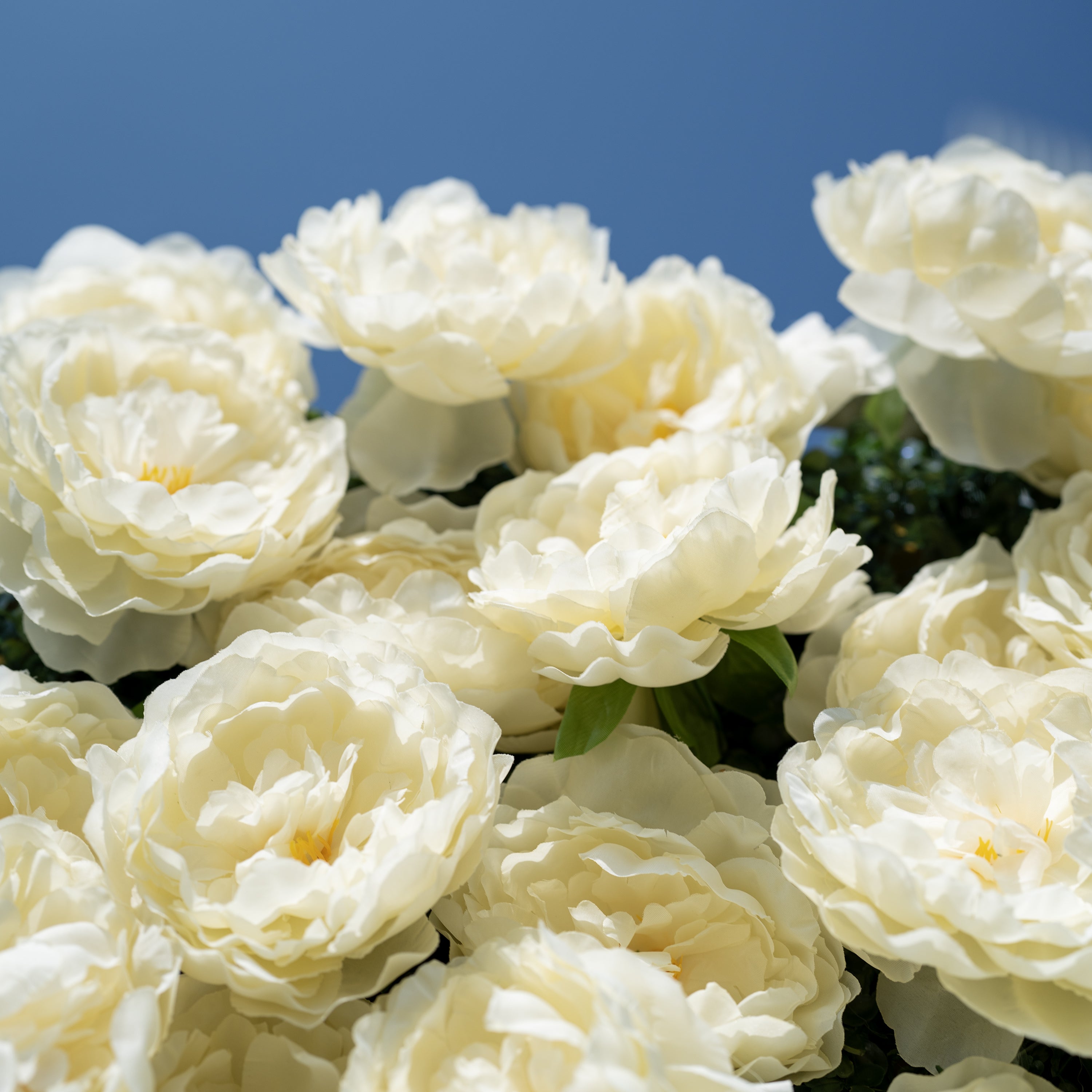 ValarFlower Lush Green & Crisp White Floral Extravaganza Wall: A Nature - Inspired, Serene Masterpiece for Elegant Celebrations VF-618