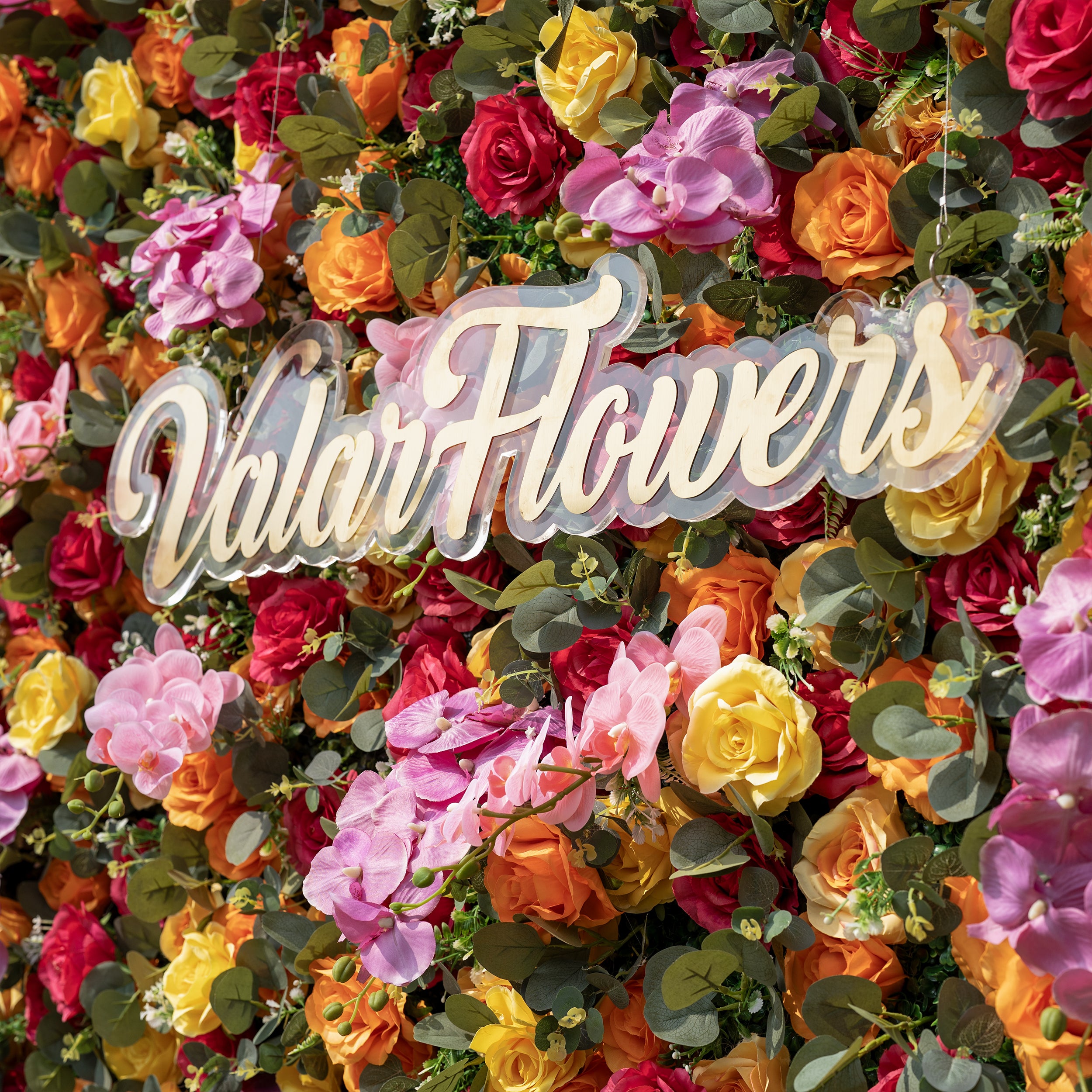 Valar Flower Roll Up Fabric Artificial Flower Wall Wedding Backdrop, Floral Party Decor, Event Photography-VF-308