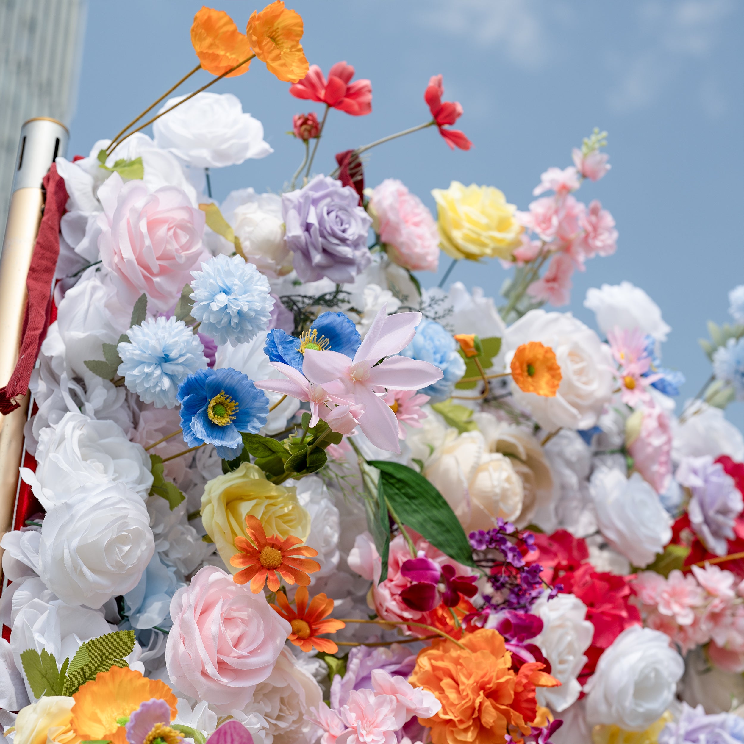 Valar Flower Vibrant and Lush Multicolored Artificial Flower Wall for Every Celebration VF-811-2