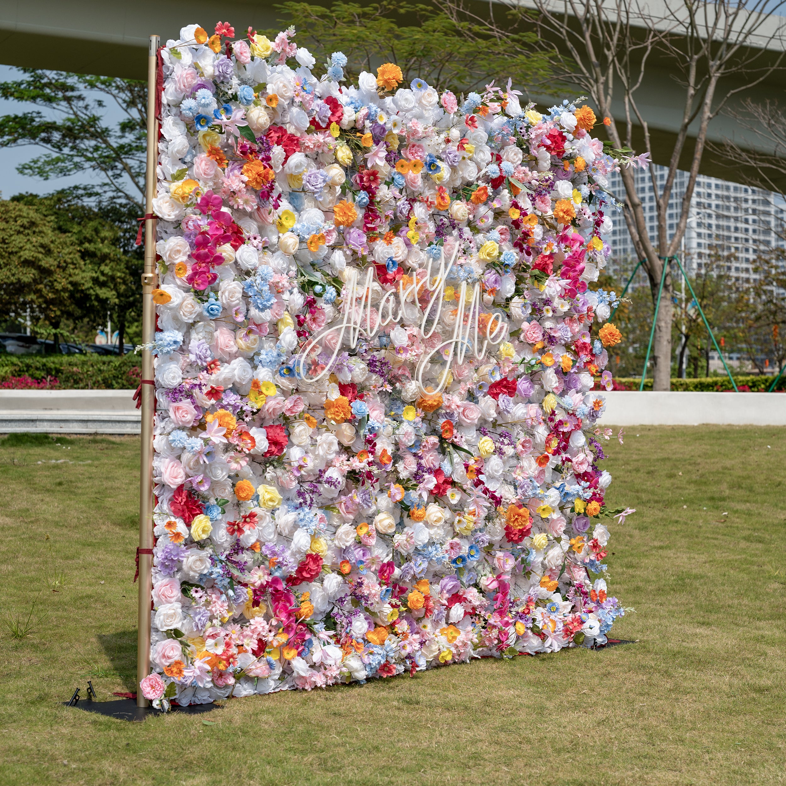 새로운 출시 매혹적인 보라색 인조 꽃 배경 - 기억에 남는 이벤트를 위한 - VF-810