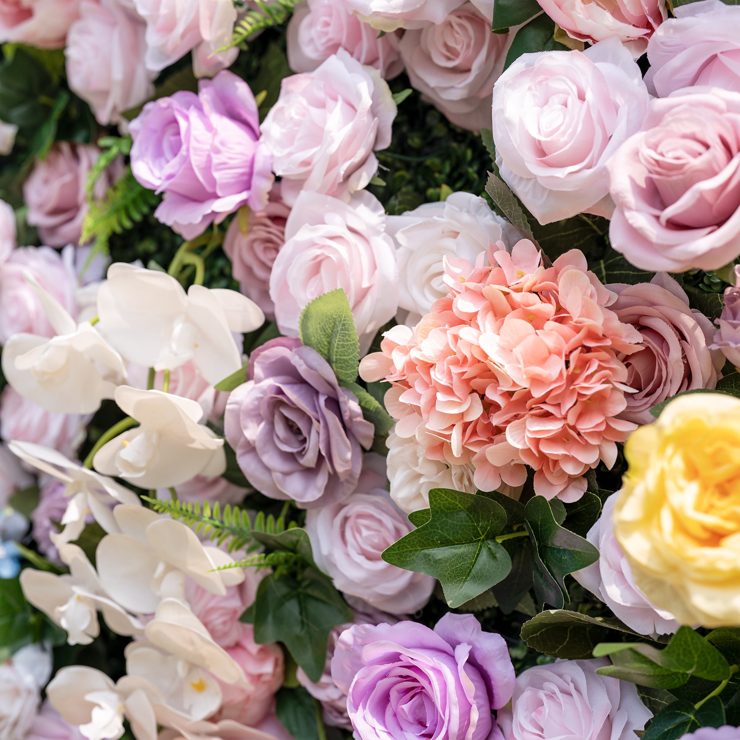 Valar Flower Dual Color Flower Wall Backdrop – Blue & Pink Wedding Photo Decor VF-830