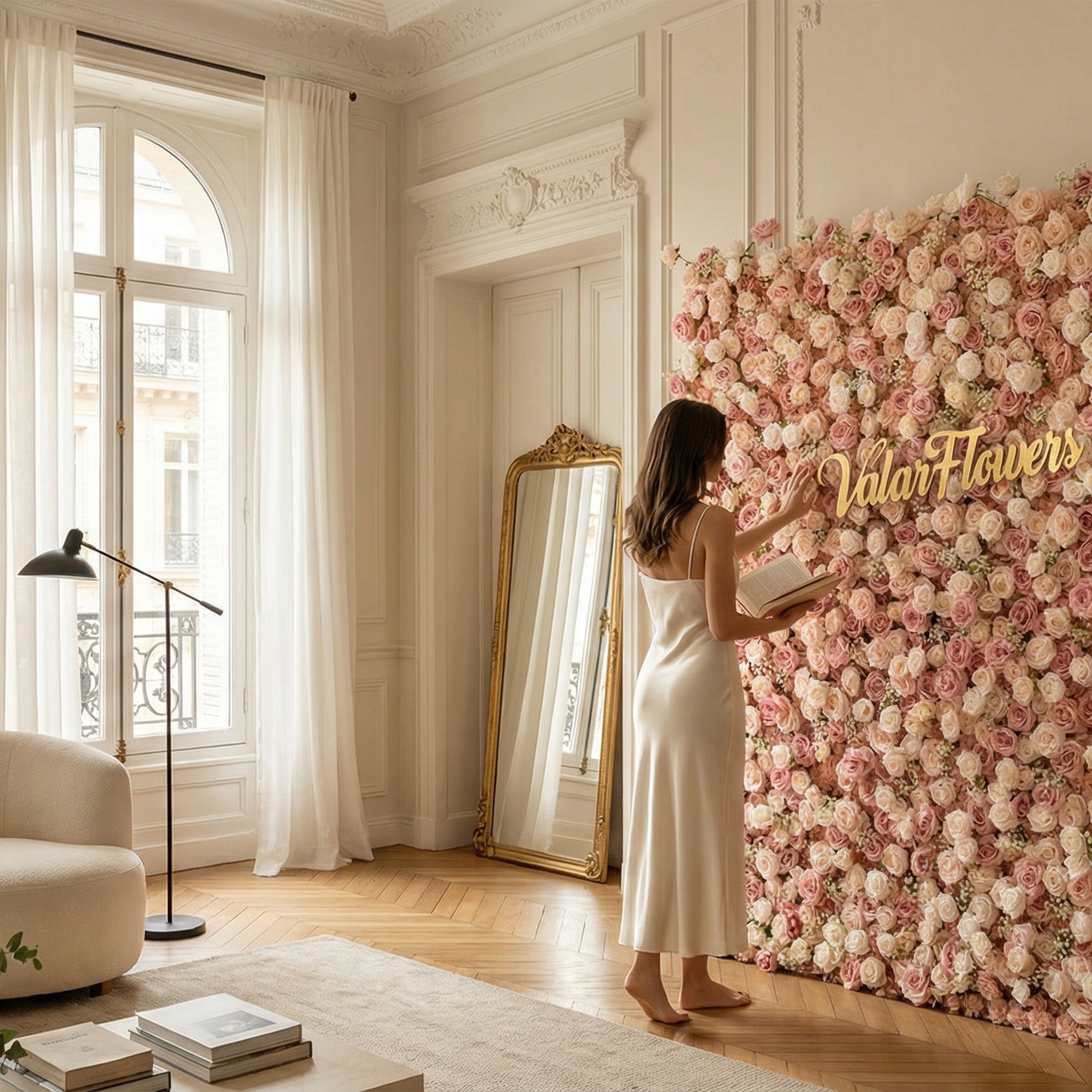 새로운 출시 매혹적인 보라색 인조 꽃 배경 - 기억에 남는 이벤트를 위한 - VF-810